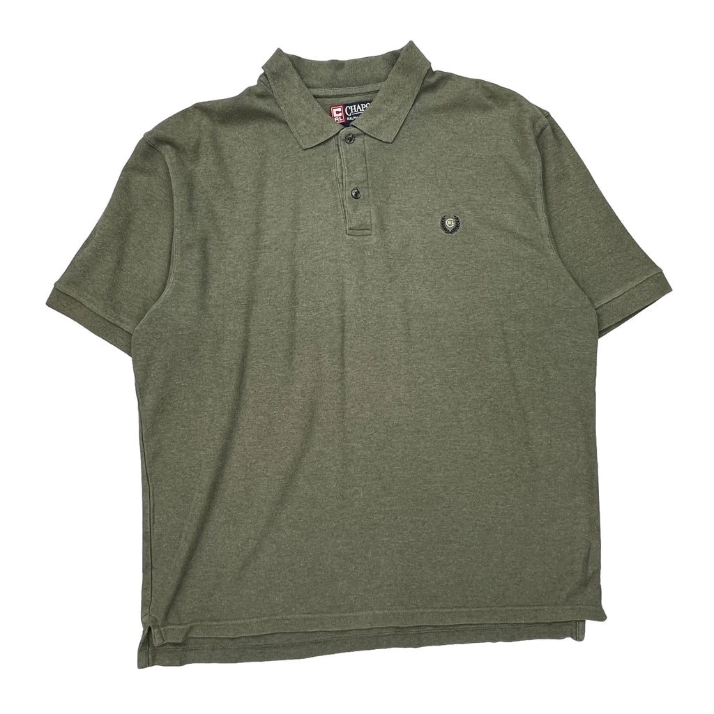 Chaps Ralph Lauren Polo Shirt - XL Green Cotton Refurbished - Thrifted (note: this is a term often used to describe second- refurbished available on Cerqular