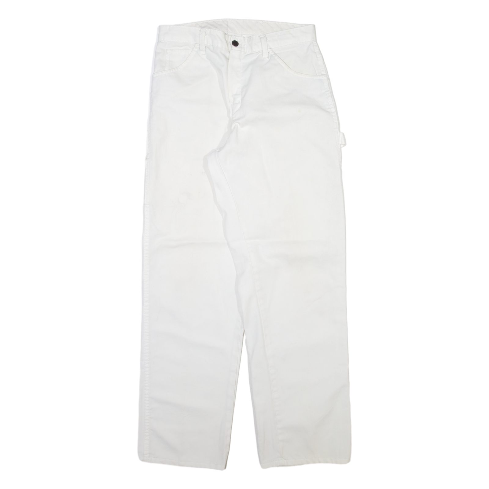 DICKIES Carpenter Mens Trousers White Regular Straight W30 L32 Refurbished - N/A refurbished available on Cerqular