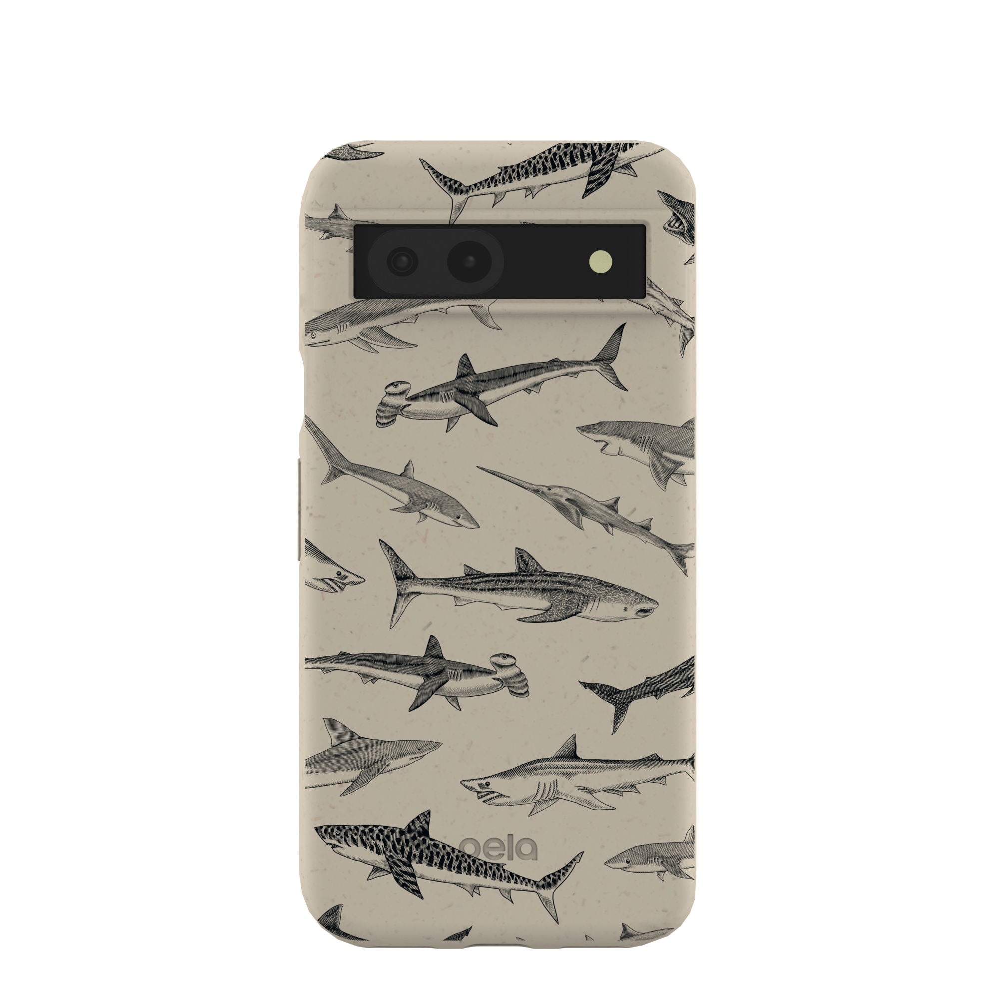 London Fog Shark World Google Pixel 8a Case Refurbished - Pela Case refurbished available on Cerqular
