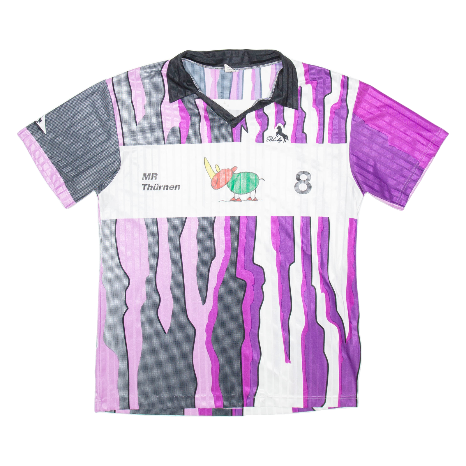 BLACKY MR THURNEN 8 Mens Jersey Purple Collared XXS Refurbished - N/A refurbished available on Cerqular