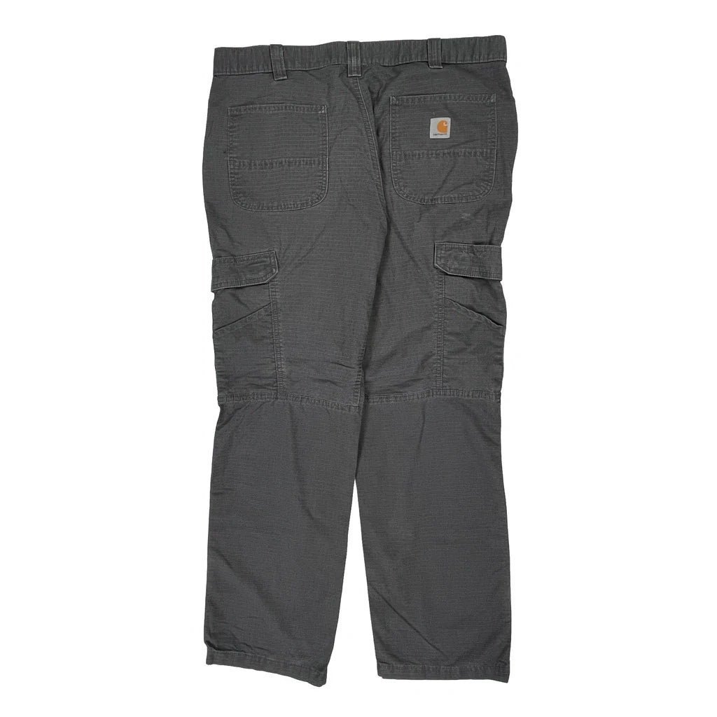 Carhartt Cargo Trousers - 38W 32L Grey Cotton Blend Refurbished - Thrifted (note: this is a term often used to describe second- refurbished available on Cerqular