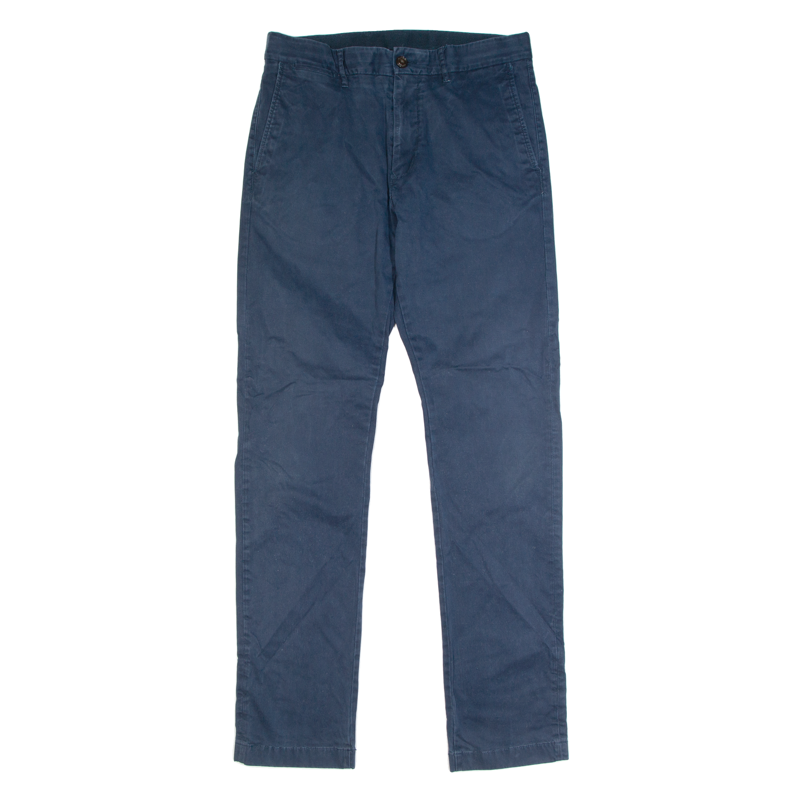 TOMMY HILFIGER Chino Mens Trousers Blue Regular Straight W20 L33 Refurbished - N/A refurbished available on Cerqular