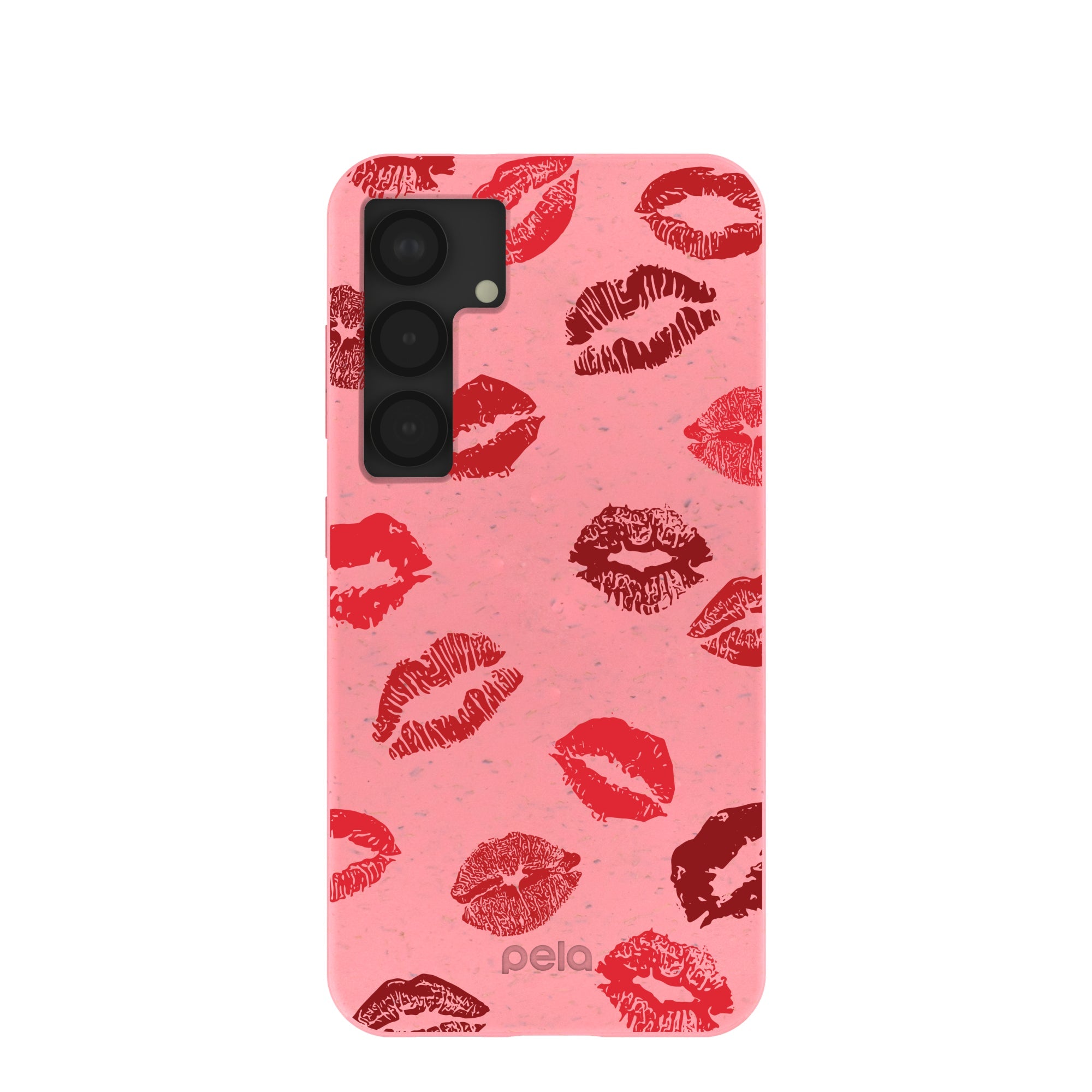 Bubblegum Pink XOXO Samsung Galaxy S25 Case Refurbished - Pela Case refurbished available on Cerqular
