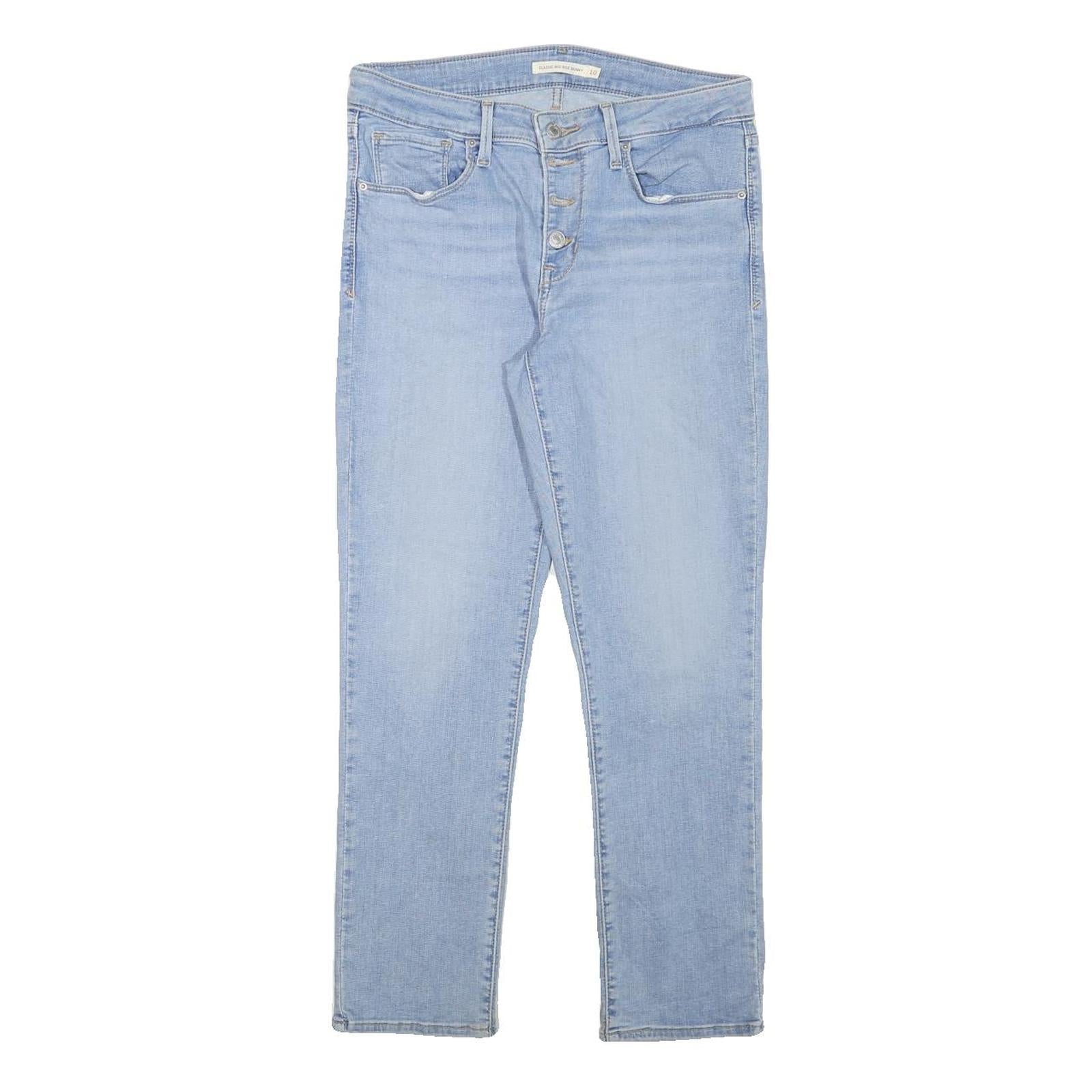 LEVI'S Womens Slim Light Blue Denim Jeans W29 L27 Button Closure Classic Fit Refurbished - N/A refurbished available on Cerqular