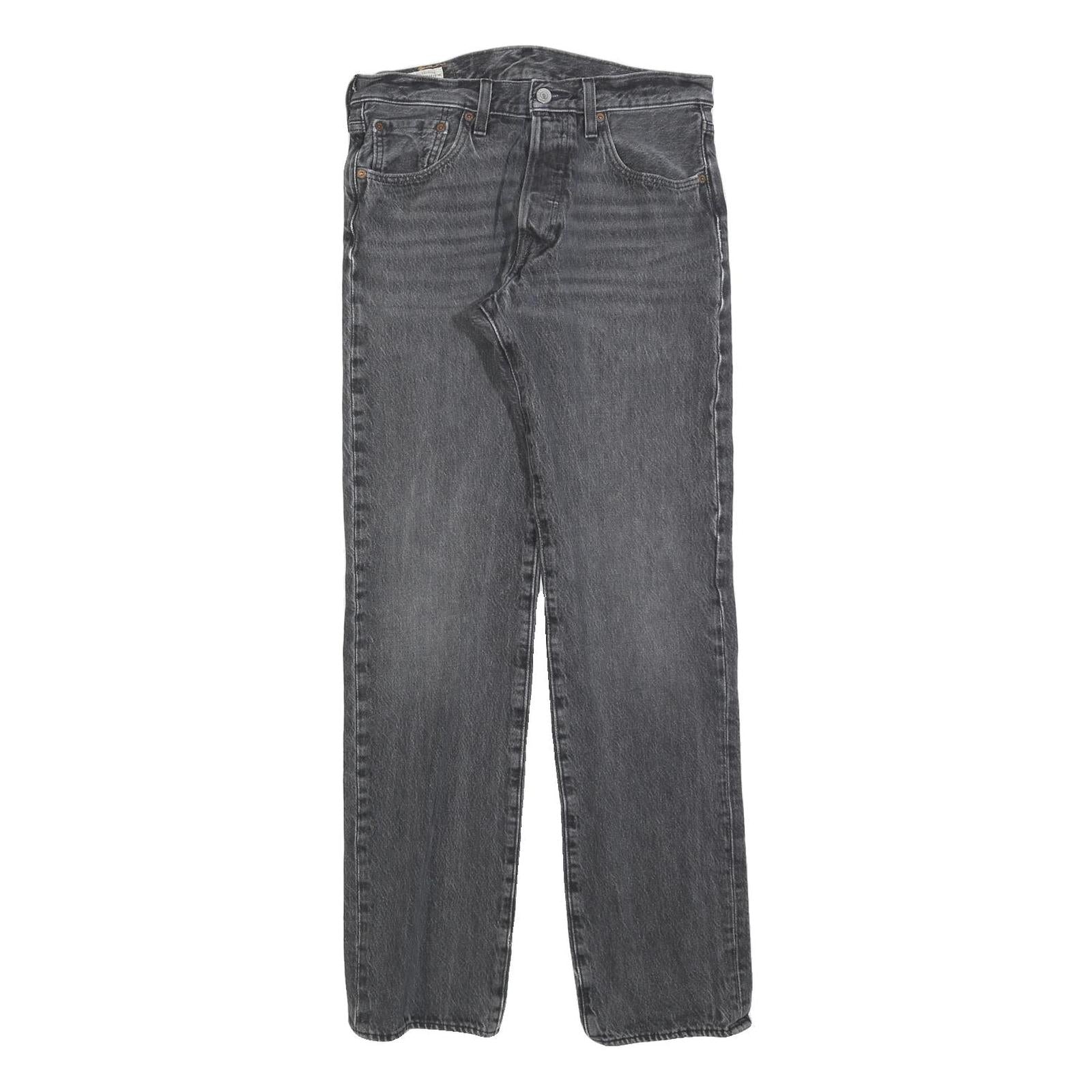 LEVI'S 501 Big E Mens Jeans Black Regular Straight Denim Medium W30 L34 Classic Refurbished - N/A refurbished available on Cerqular