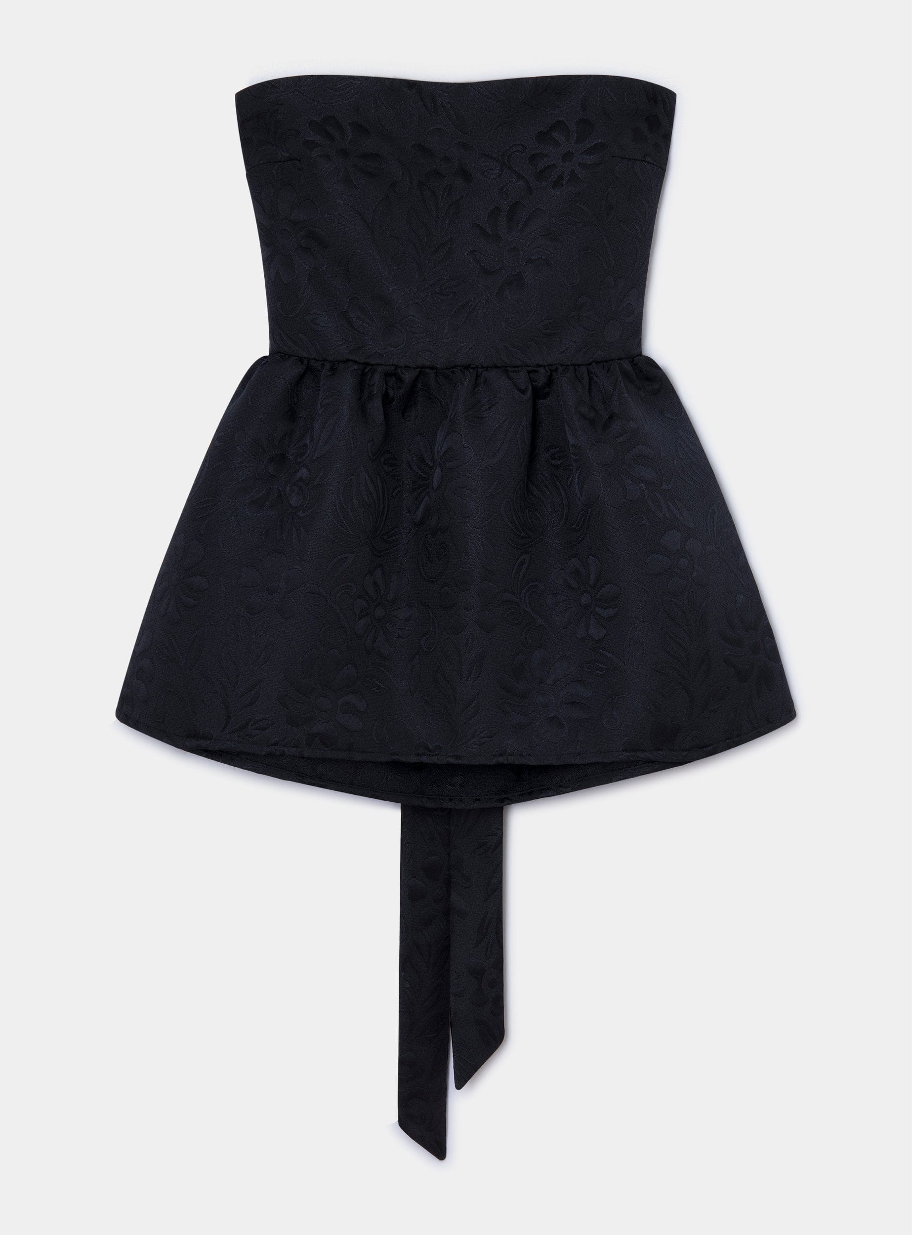 CECILE BLACK STRAPLESS TOP | Size: XL Refurbished - N/A (Note: Laagam is a Hindi word that means refurbished available on Cerqular