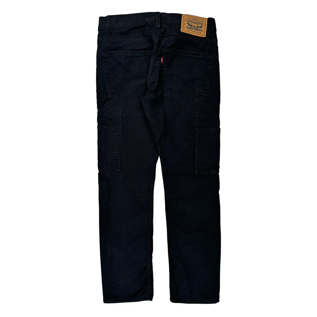 Buy Levis Cargo Trousers - 31W 29L Black Cotton Refurbished - $46.89 Levis Cargo Trousers - 31W 29L Black Cotton Refurbished - Thrifted (note: this is a term often used to describe second- refurbished available on Cerqular