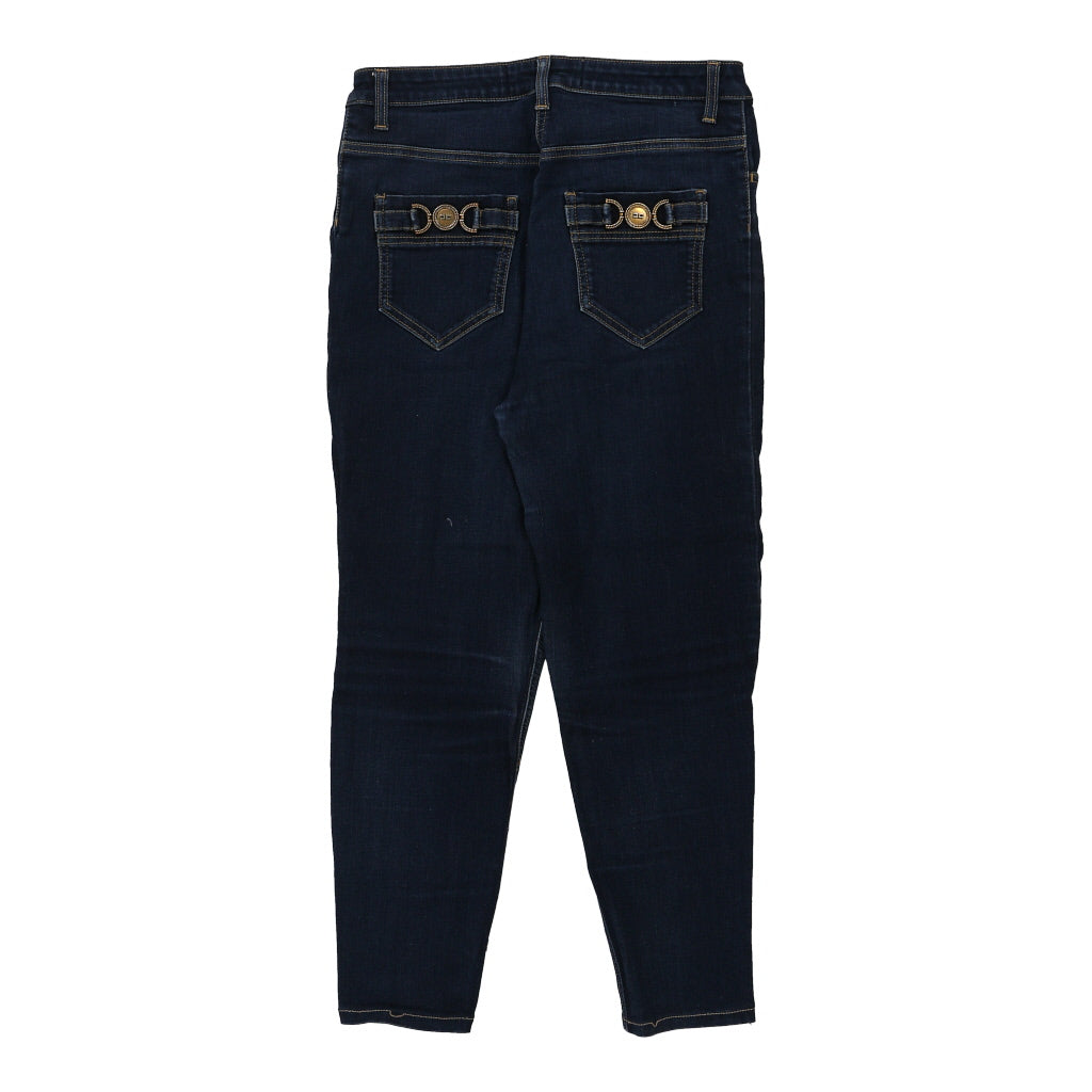 Elisabetta Franchi Jeans - 30W UK 10 Dark Wash Cotton Refurbished - Thrifted (note: this is a term often used to describe second- refurbished available on Cerqular