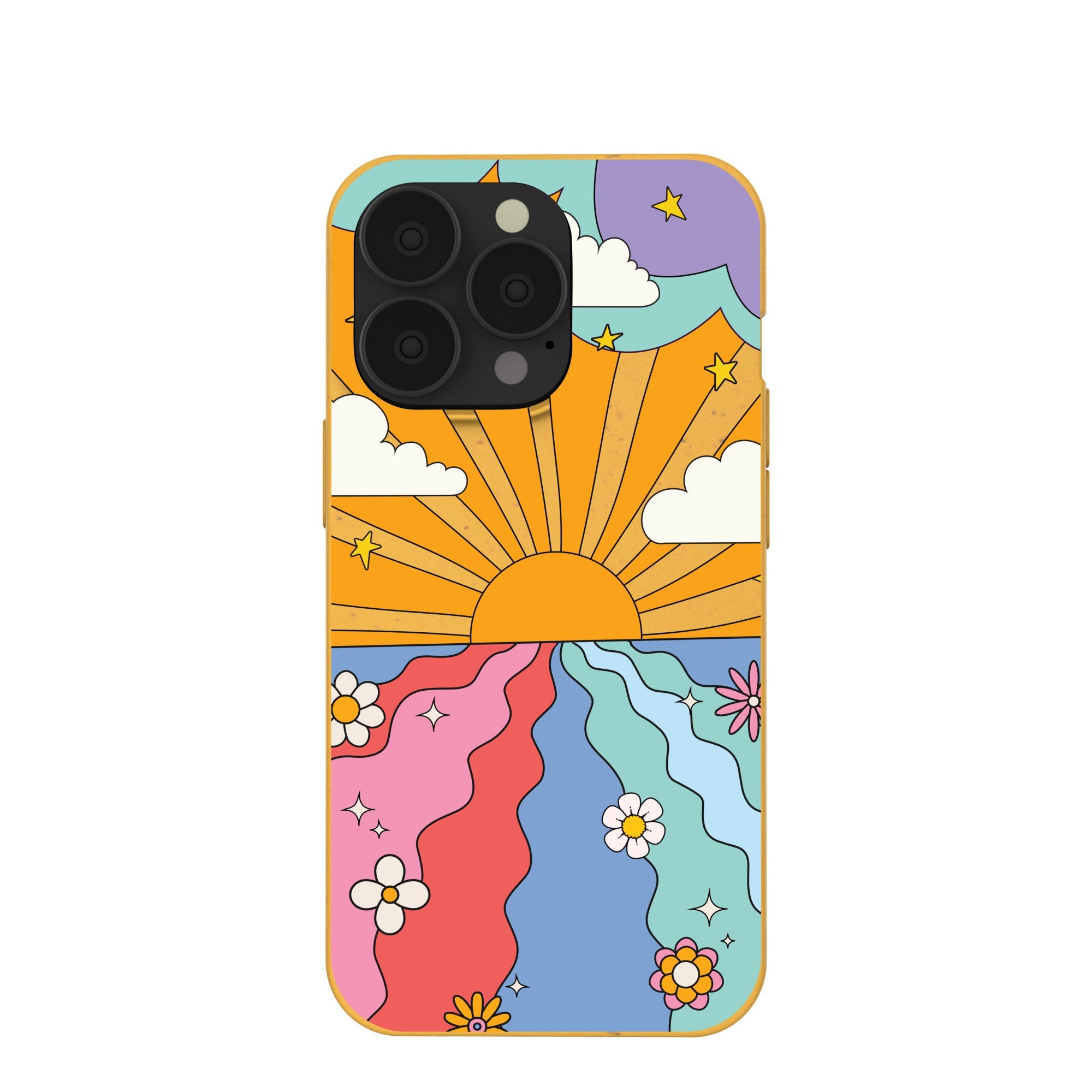 Honey Into the Sunset iPhone 13 Pro Case Refurbished - Pela Case refurbished available on Cerqular