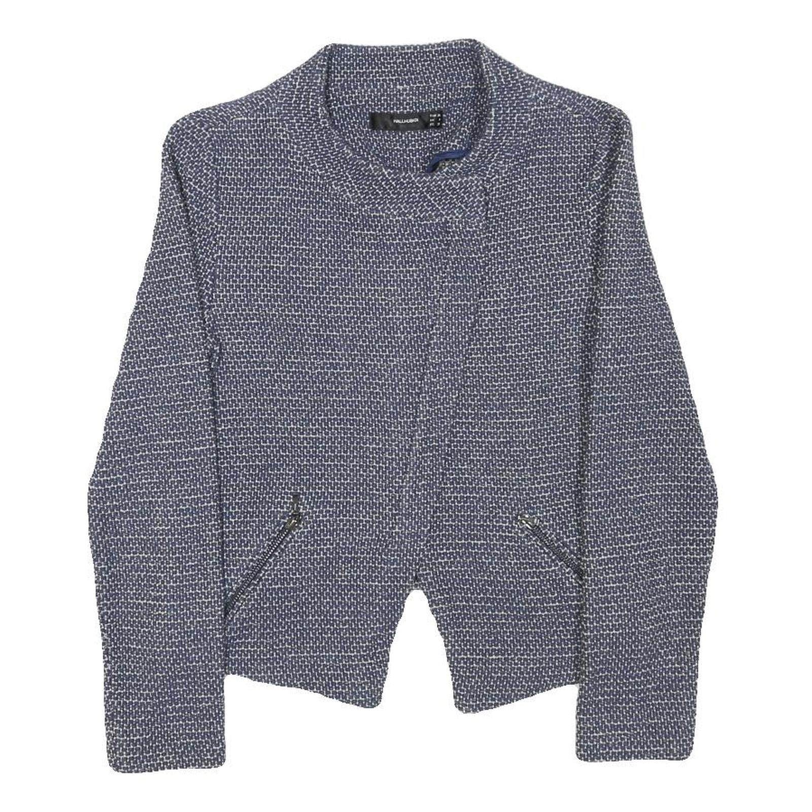 Buy HALLHUBER Womens Blue Cotton Blend Zip Jacket S Woven Textured Pattern Tailored Refurbished - $37.69 HALLHUBER Womens Blue Cotton Blend Zip Jacket S Woven Textured Pattern Tailored Refurbished - N/A refurbished available on Cerqular