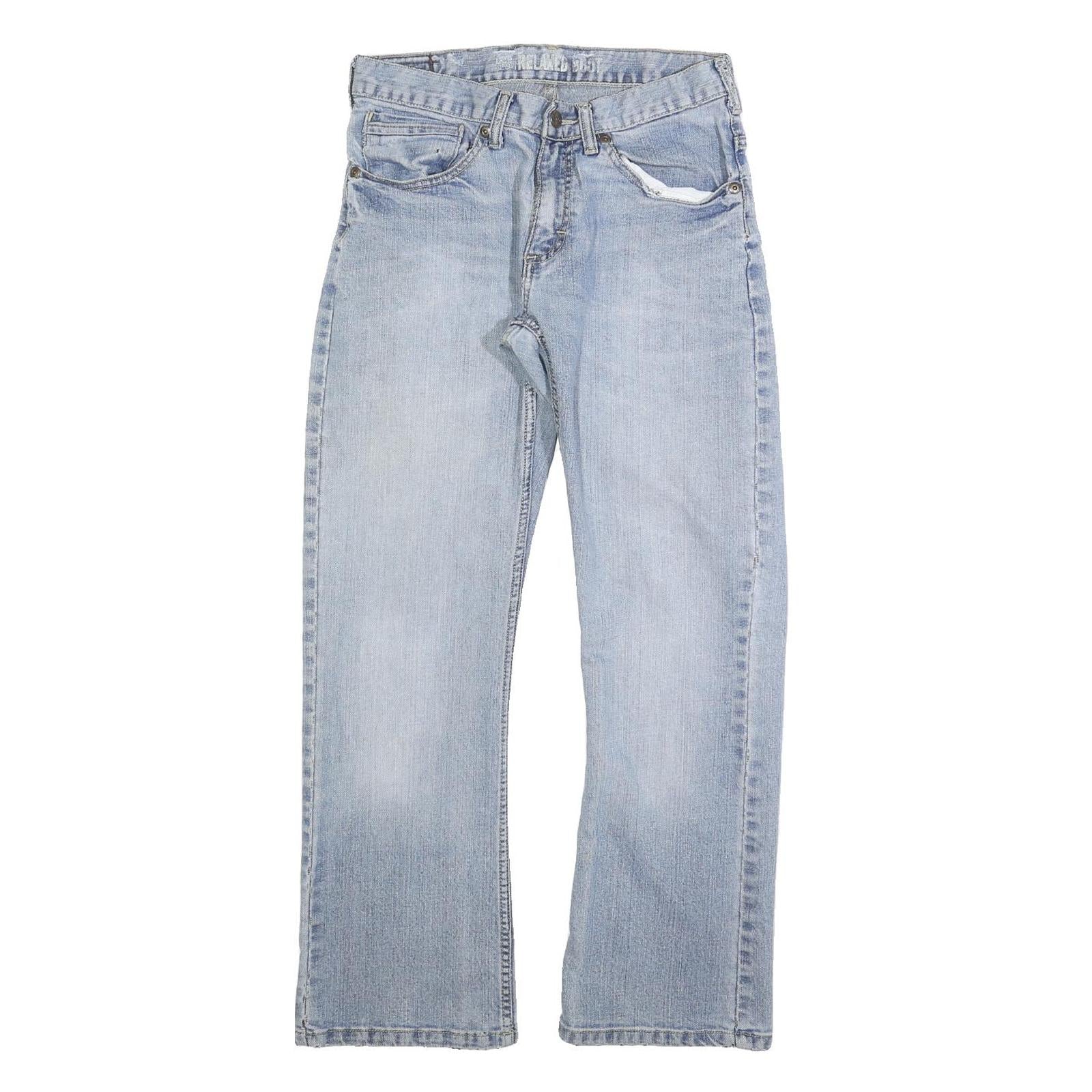 LEE Mens Jeans Blue Relaxed Straight Denim Light W30 L28 Casual Wear Zip Closure Refurbished - N/A refurbished available on Cerqular