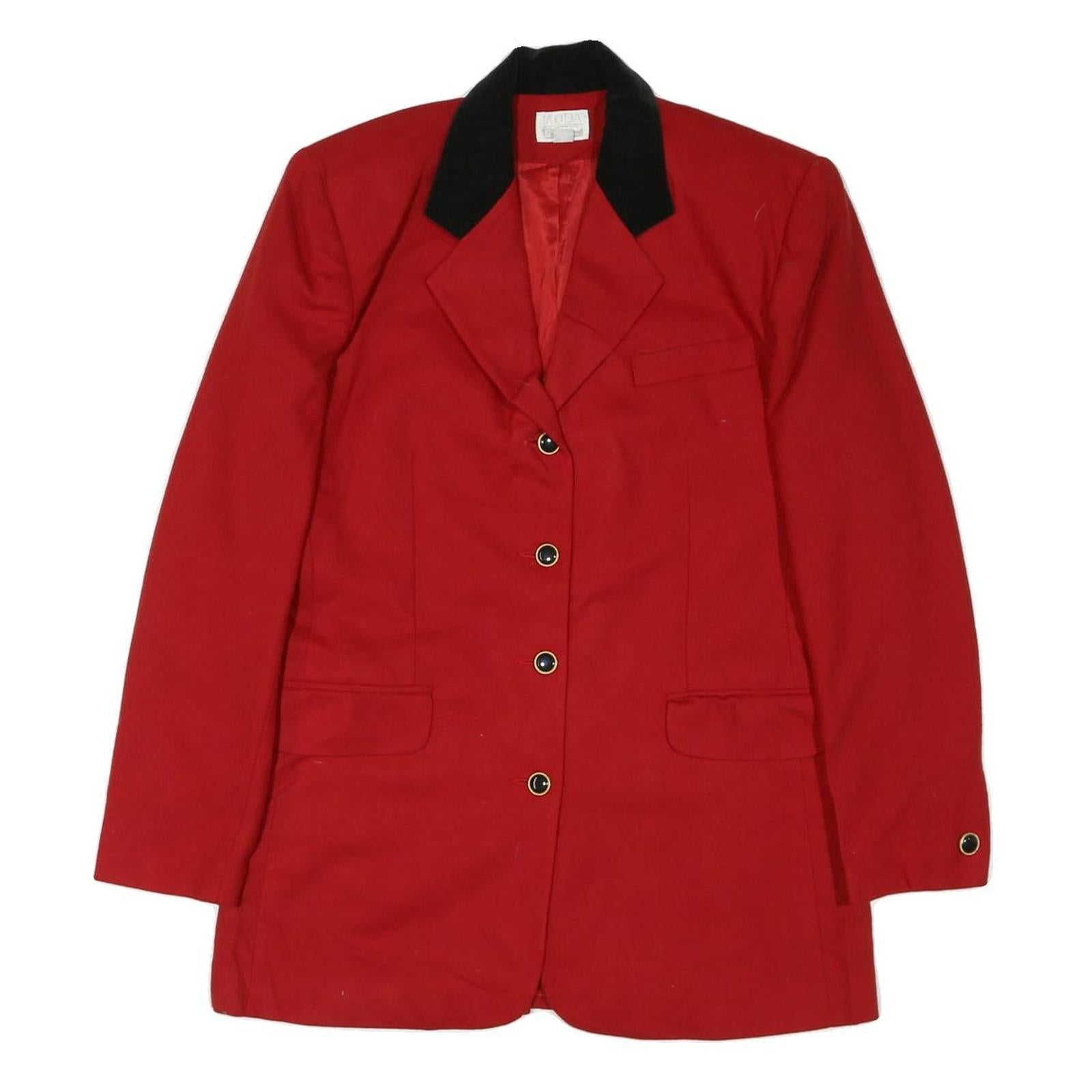 Buy MODA INTL Womens Red & Black Tailored Jacket M Cotton Blend Button Plain Elegant Refurbished - $48.09 MODA INTL Womens Red & Black Tailored Jacket M Cotton Blend Button Plain Elegant Refurbished - N/A refurbished available on Cerqular