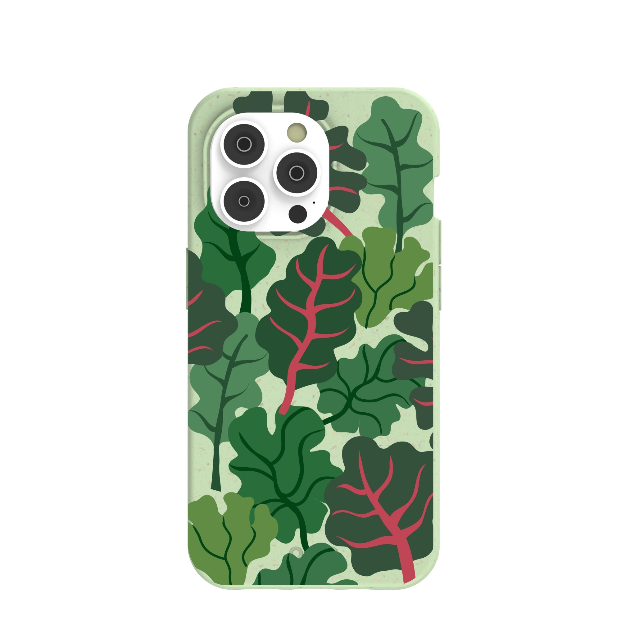 Sage Green Leafy Greens iPhone 14 Pro Case Refurbished - Pela Case refurbished available on Cerqular