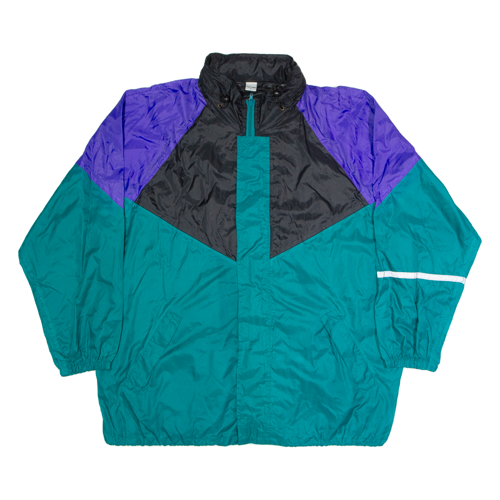 Buy PLAY CREW Mens Shell Jacket Green Hooded Colourblock XL Refurbished - $36.39 PLAY CREW Mens Shell Jacket Green Hooded Colourblock XL Refurbished - N/A refurbished available on Cerqular