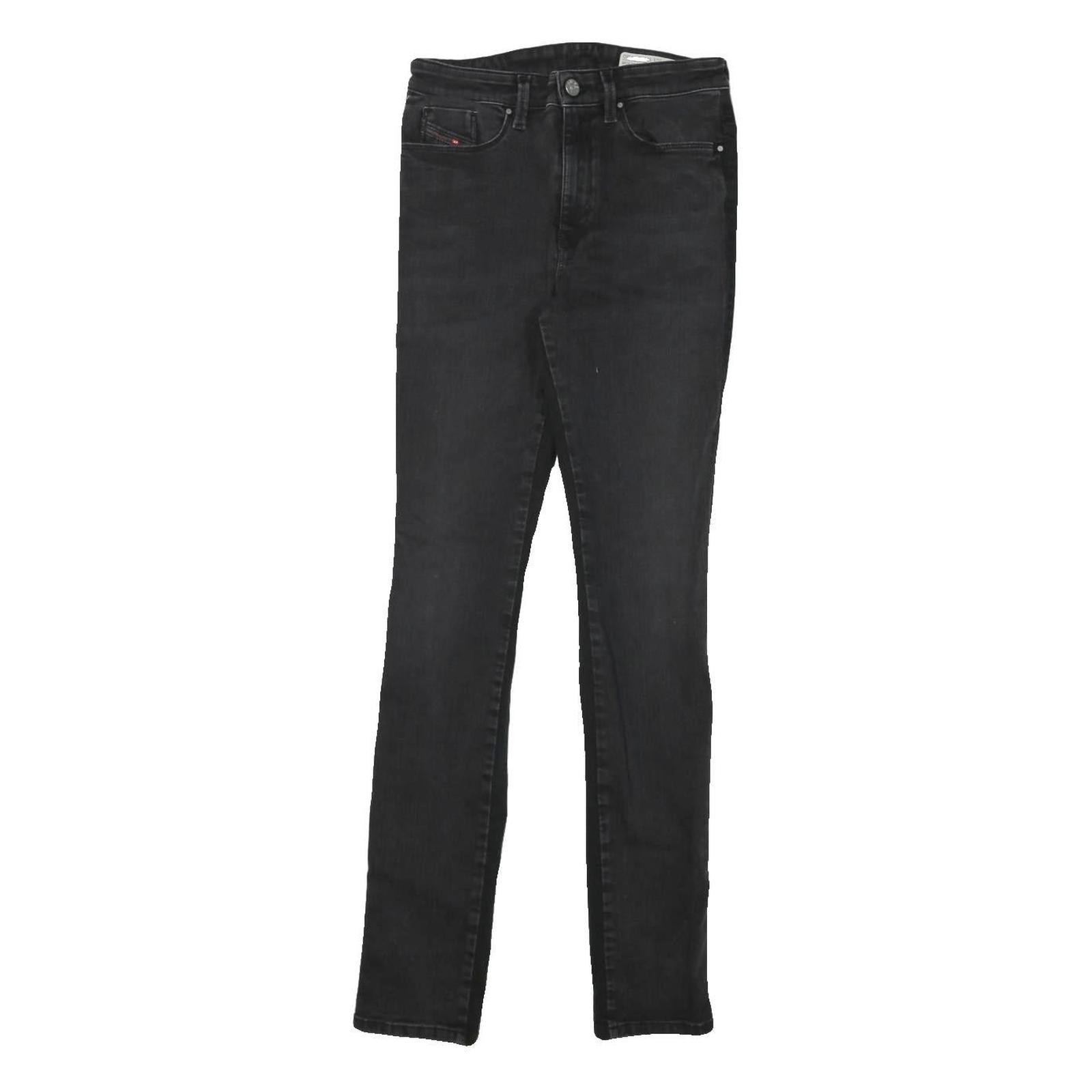 DIESEL Womens Jeans Black Slim Skinny Denim W25 L30 Zip Cotton Blend Stretch Refurbished - N/A refurbished available on Cerqular