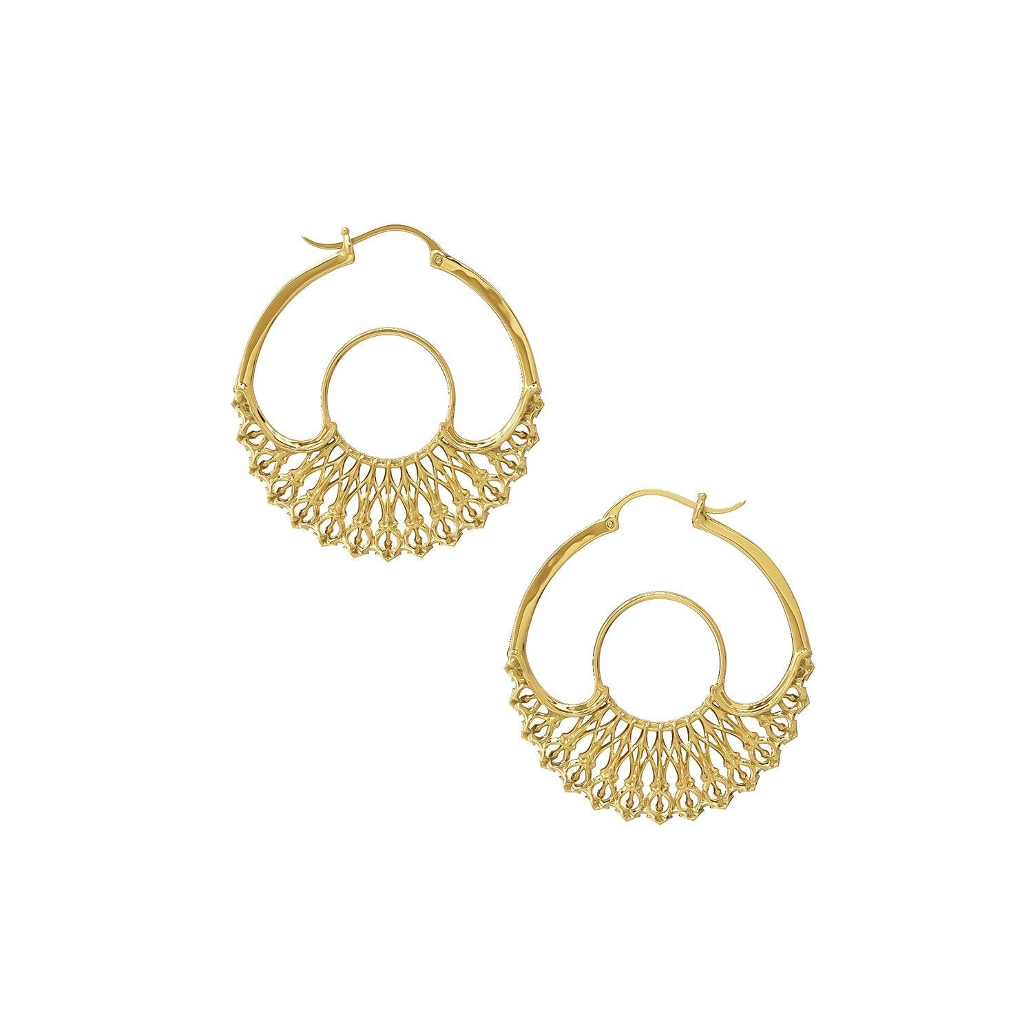 Buy Iris Hoops Gold Small | Size: 1.75 inch Refurbished - $148.00 Iris Hoops Gold Small | Size: 1.75 inch Refurbished - N/A (There is no well-known brand by the name "A refurbished available on Cerqular