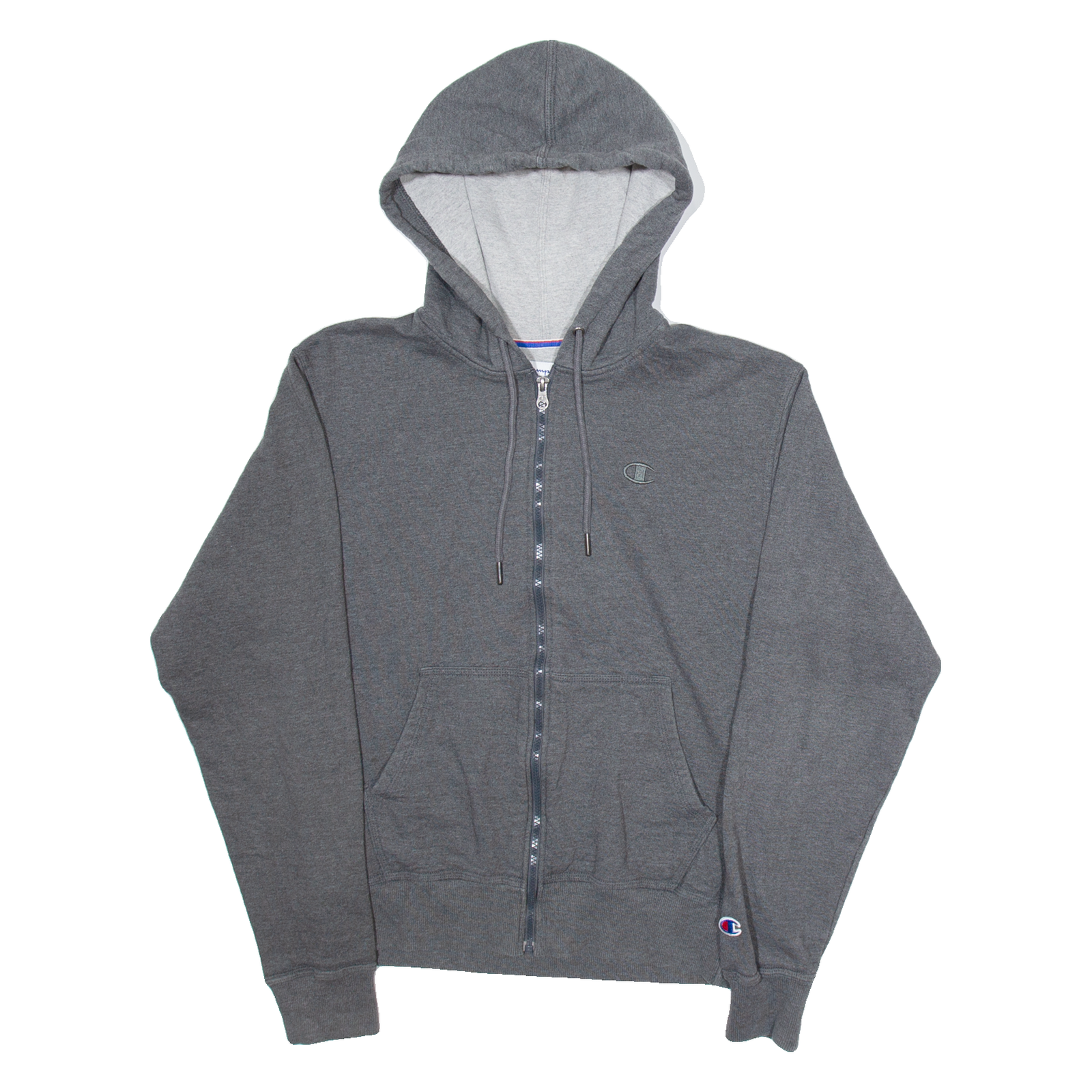 CHAMPION Mens Grey Hoodie Full Zip S Refurbished - N/A refurbished available on Cerqular