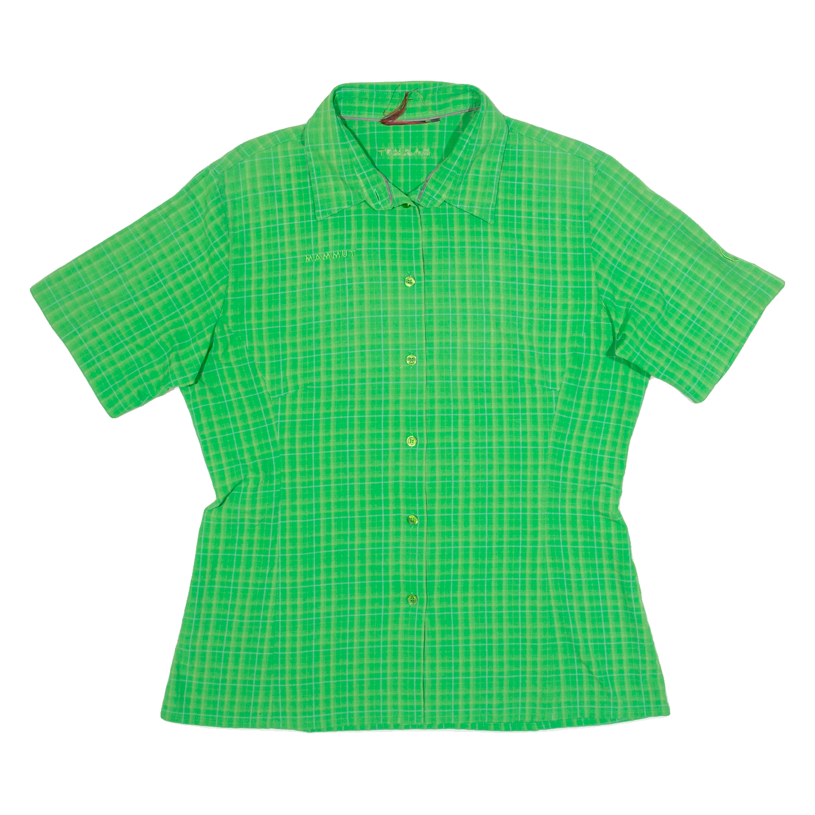 MAMMUT Womens Printed Shirt Green Collared Check L Refurbished - N/A refurbished available on Cerqular