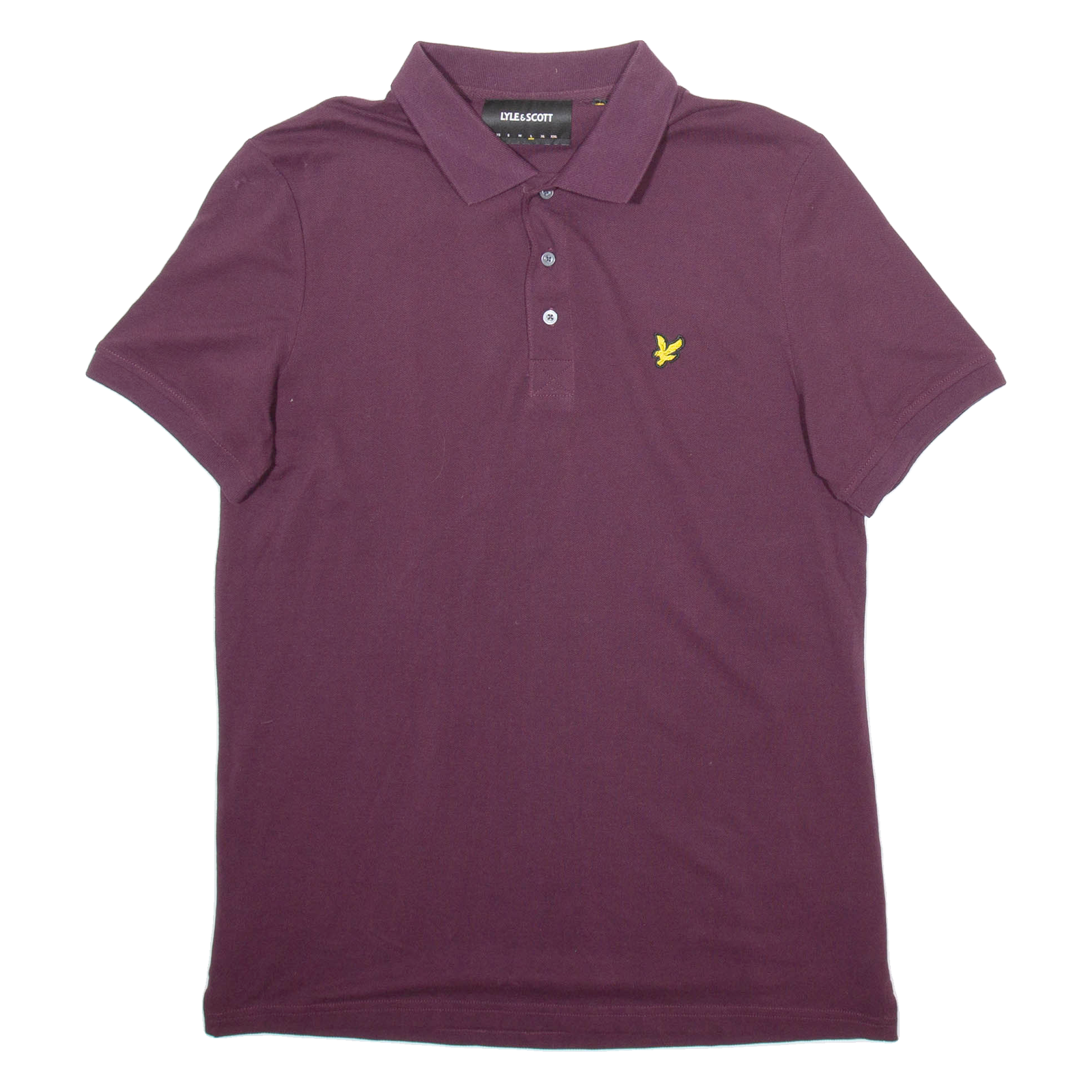 LYLE & SCOTT Mens Polo Shirt Maroon L Refurbished - N/A refurbished available on Cerqular