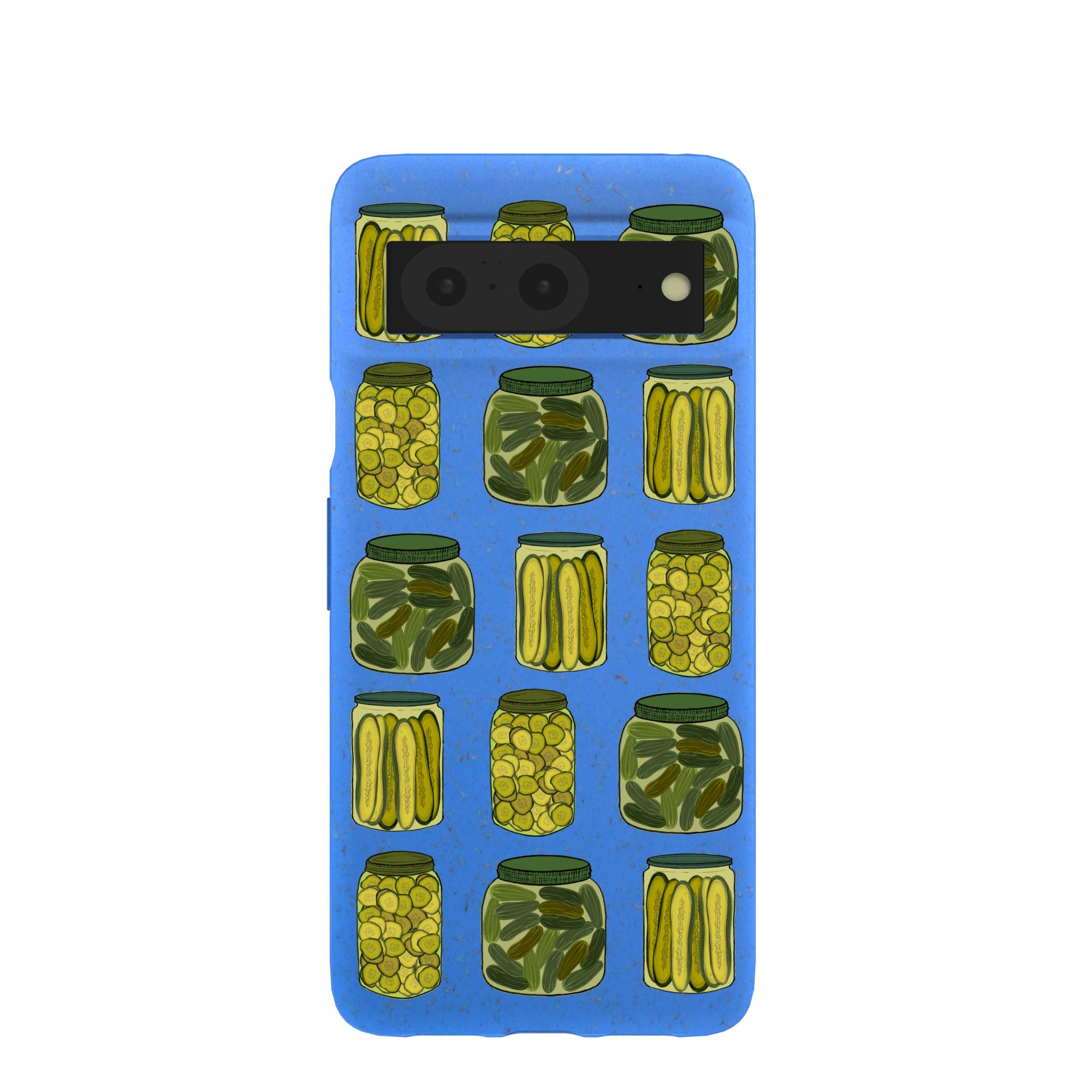 Electric Blue Pickling Pickles Google Pixel 8 Case Refurbished - Pela Case refurbished available on Cerqular
