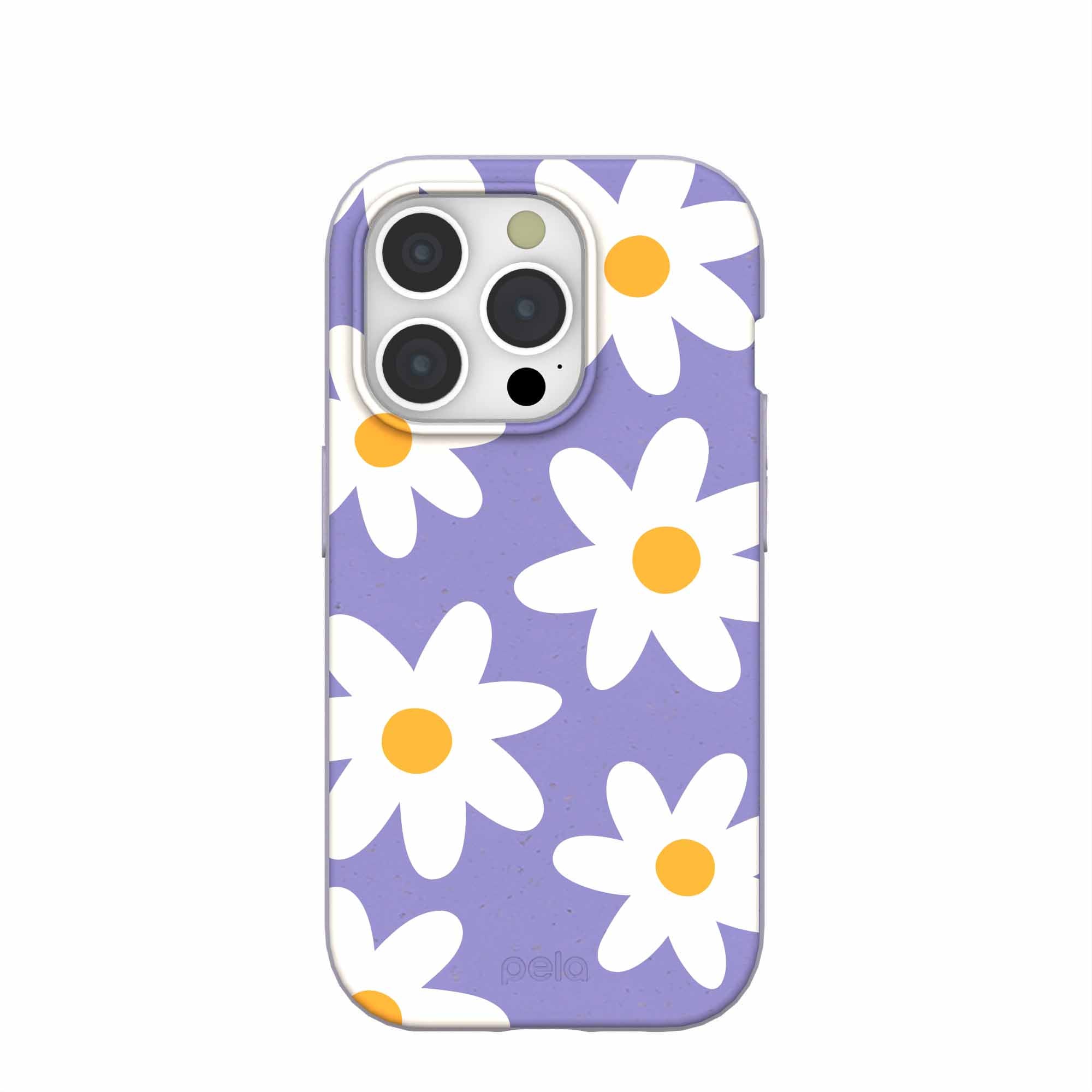 Lavender Daisy iPhone 15 Pro Case Refurbished - Pela Case refurbished available on Cerqular