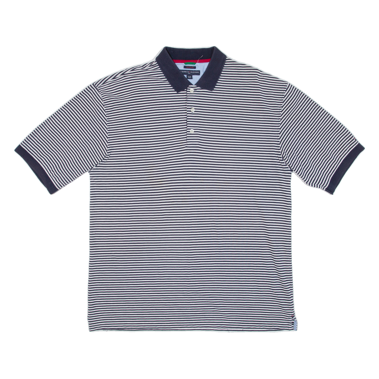 TOMMY HILFIGER Golf Mens Polo Shirt Blue Striped XL Refurbished - N/A refurbished available on Cerqular