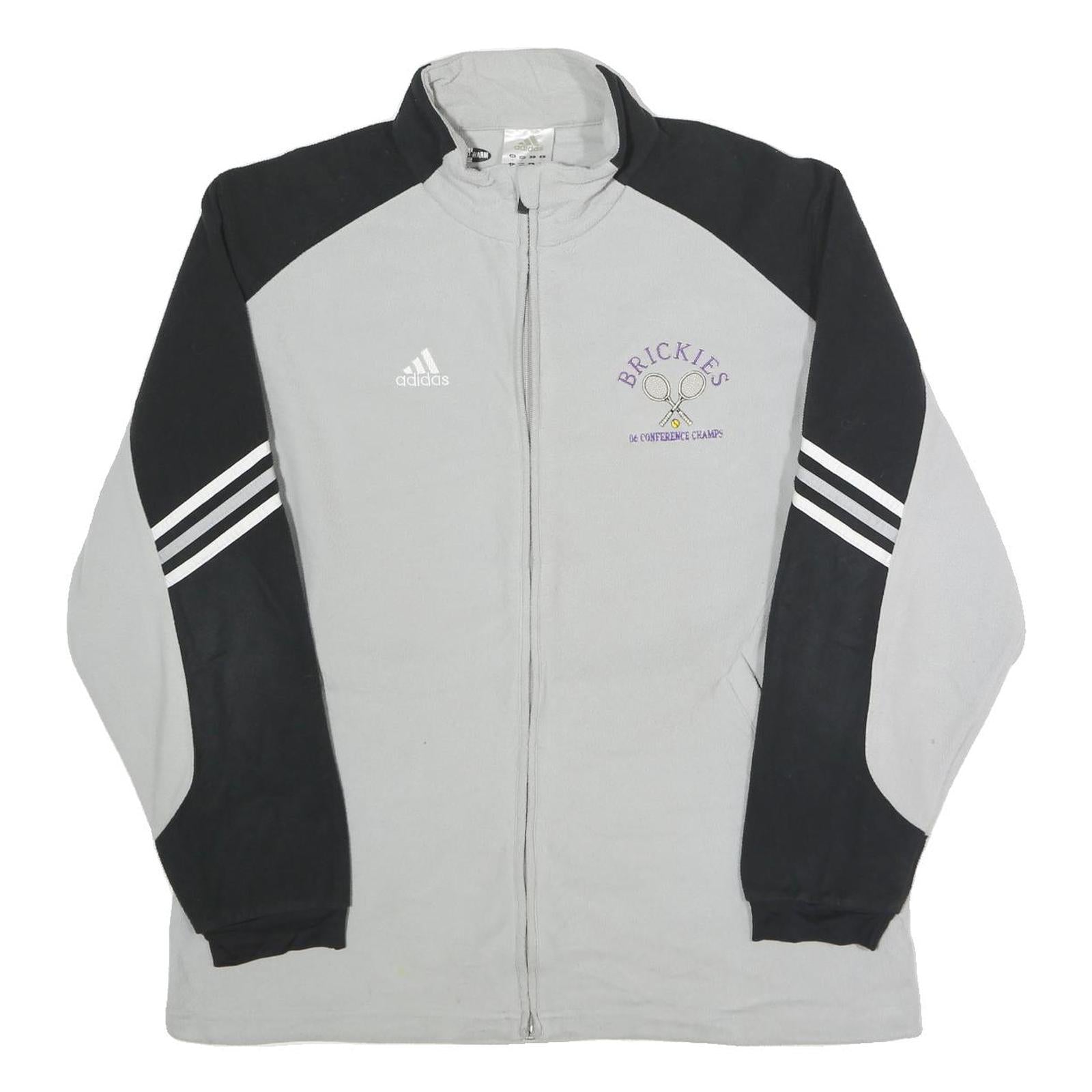 Buy ADIDAS Mens Grey & Black Brickies Track Jacket M Polyester Zip Sportswear Refurbished - $36.39 ADIDAS Mens Grey & Black Brickies Track Jacket M Polyester Zip Sportswear Refurbished - N/A refurbished available on Cerqular