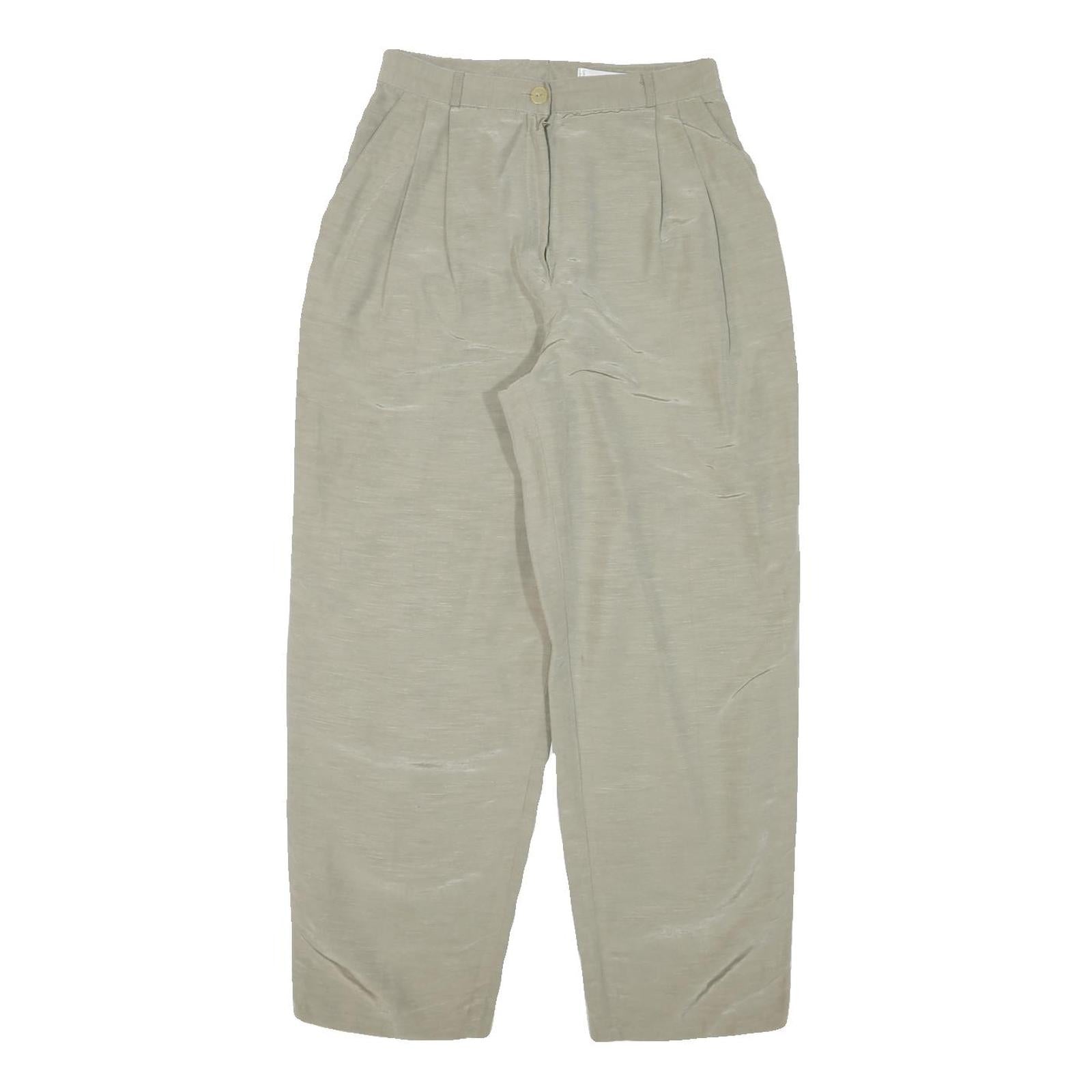 GERRY WEBER Womens Cotton Blend Beige Relaxed Tapered Trousers W26 L27 Refurbished - N/A refurbished available on Cerqular
