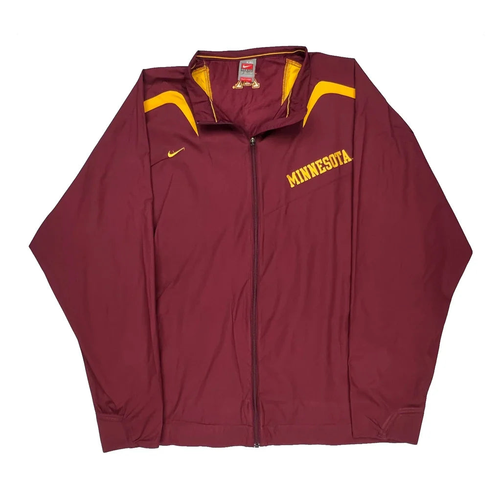 Buy Minnesota Nike College Track Jacket - 2XL Burgundy Polyester Refurbished - $60.29 Minnesota Nike College Track Jacket - 2XL Burgundy Polyester Refurbished - Thrifted (note: this is a term often used to describe second- refurbished available on Cerqular