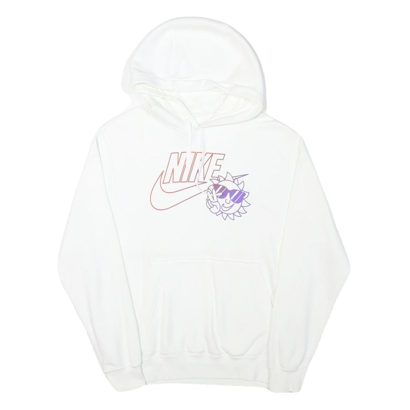 Buy NIKE Mens White Hoodie S Cotton Blend Pullover Drawstring Pocket Casual Refurbished - $45.49 NIKE Mens White Hoodie S Cotton Blend Pullover Drawstring Pocket Casual Refurbished - N/A refurbished available on Cerqular