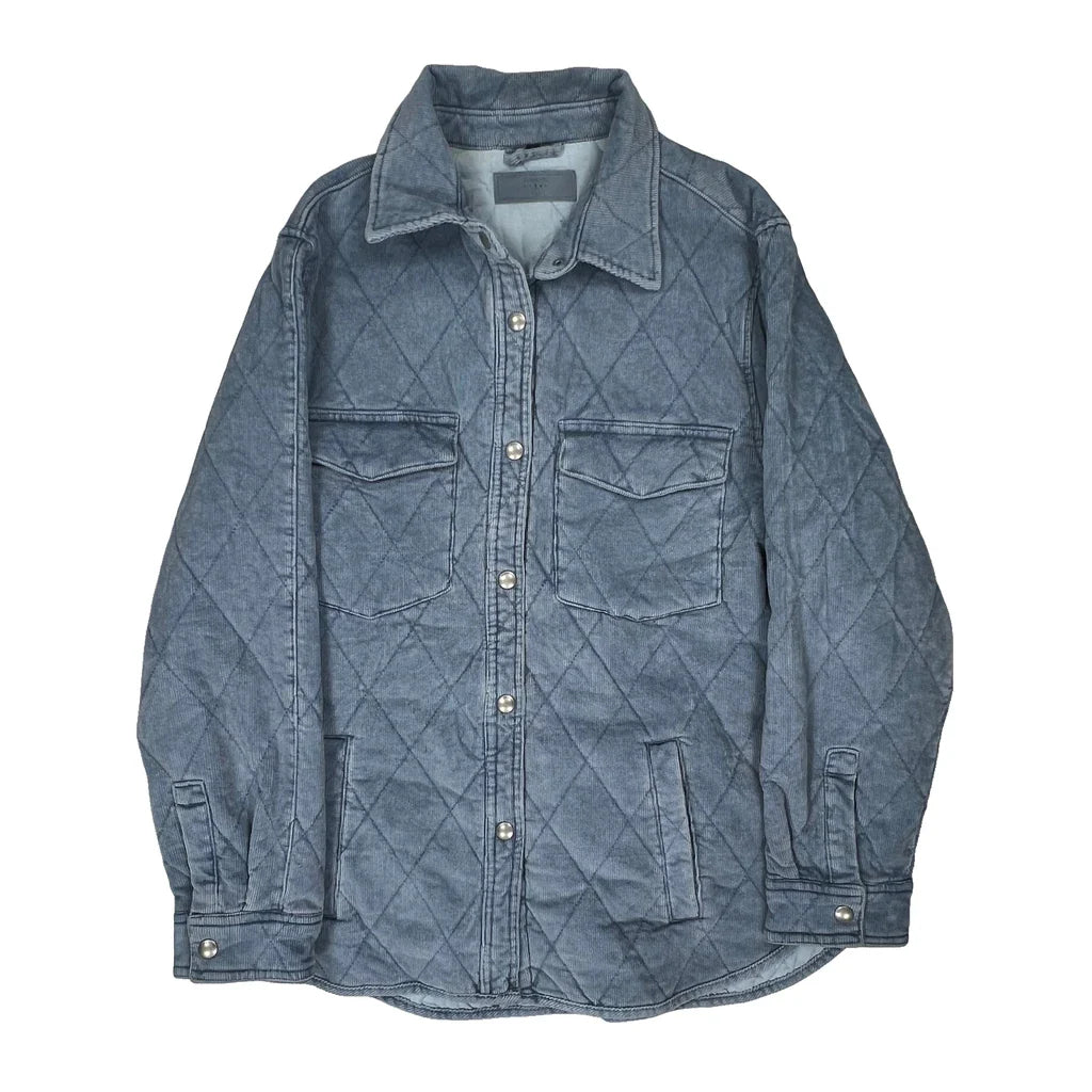 Blank Nyc Jacket - Large Blue Cotton Refurbished - Thrifted (note: this is a term often used to describe second- refurbished available on Cerqular