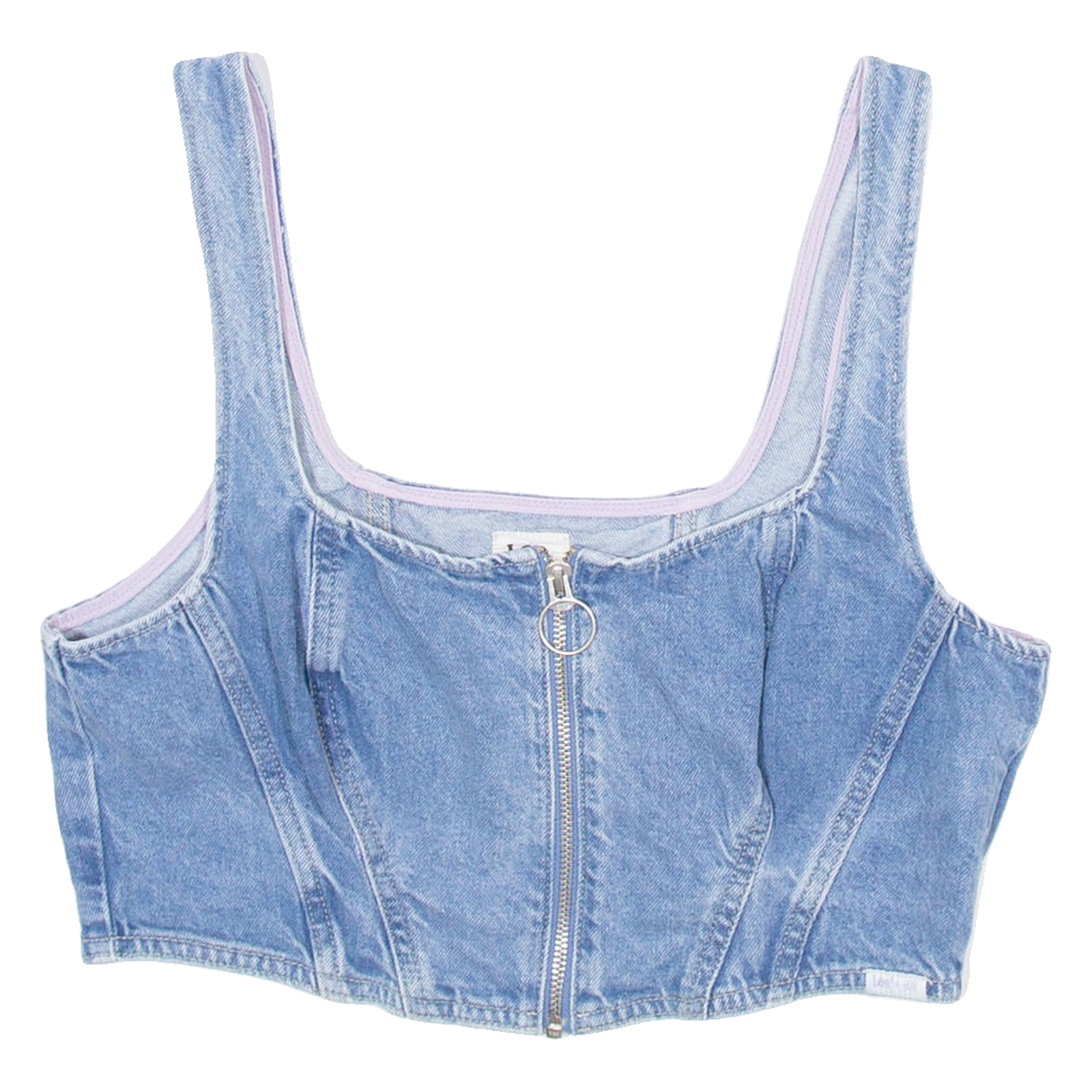 LEE Denim Womens Cropped Vest Blue Sleeveless M Refurbished - N/A refurbished available on Cerqular