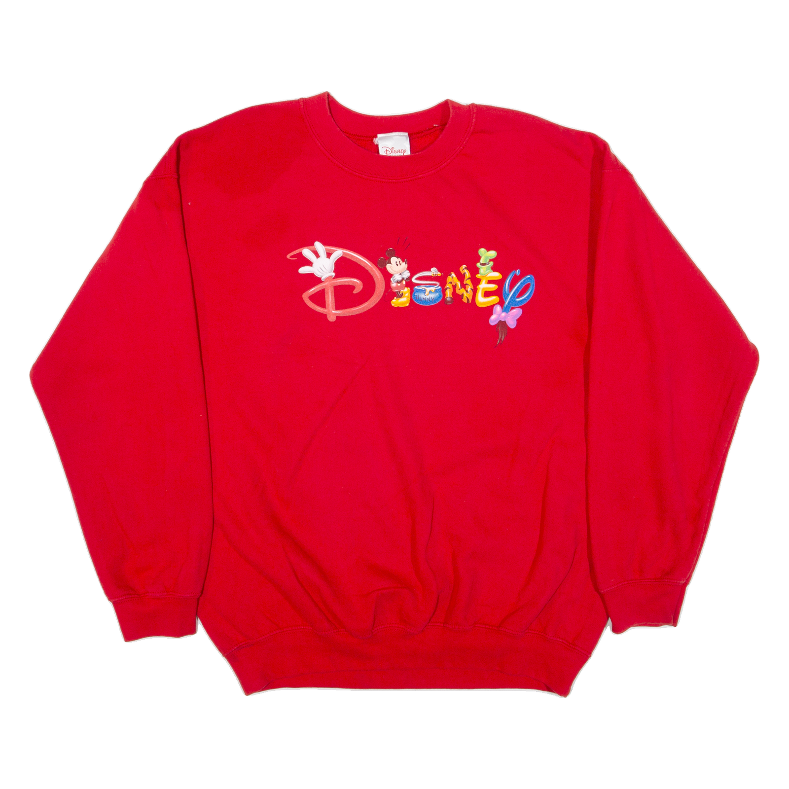 DISNEY Mens Sweatshirt Red L Refurbished - N/A refurbished available on Cerqular