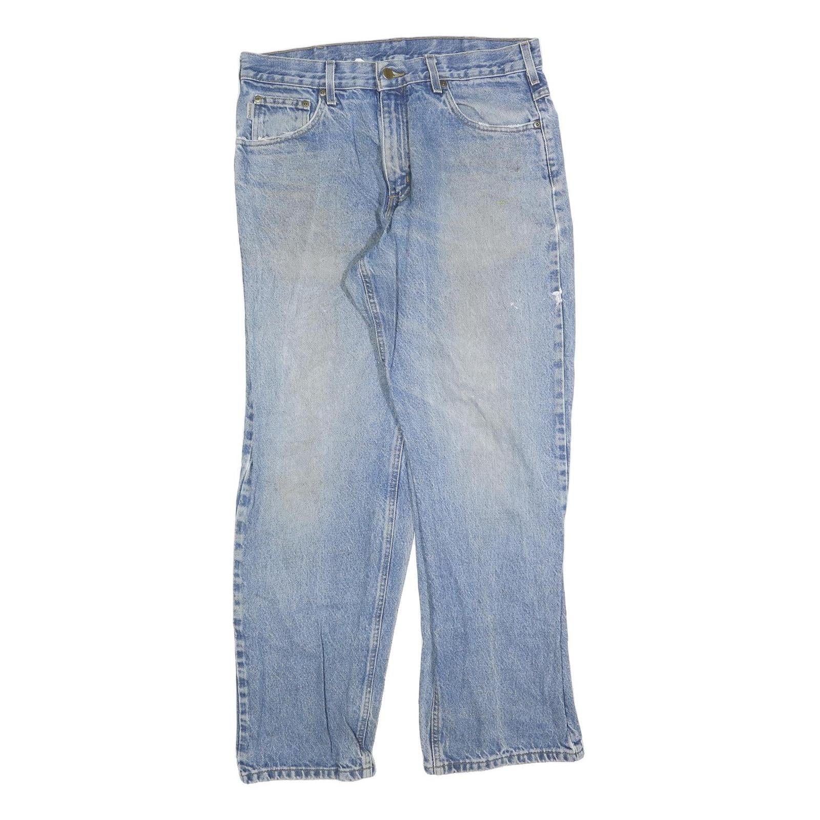 Buy CARHARTT Mens Jeans Blue Relaxed Straight Denim Medium W34 L32 Zip Casual Refurbished - $49.39 CARHARTT Mens Jeans Blue Relaxed Straight Denim Medium W34 L32 Zip Casual Refurbished - N/A refurbished available on Cerqular