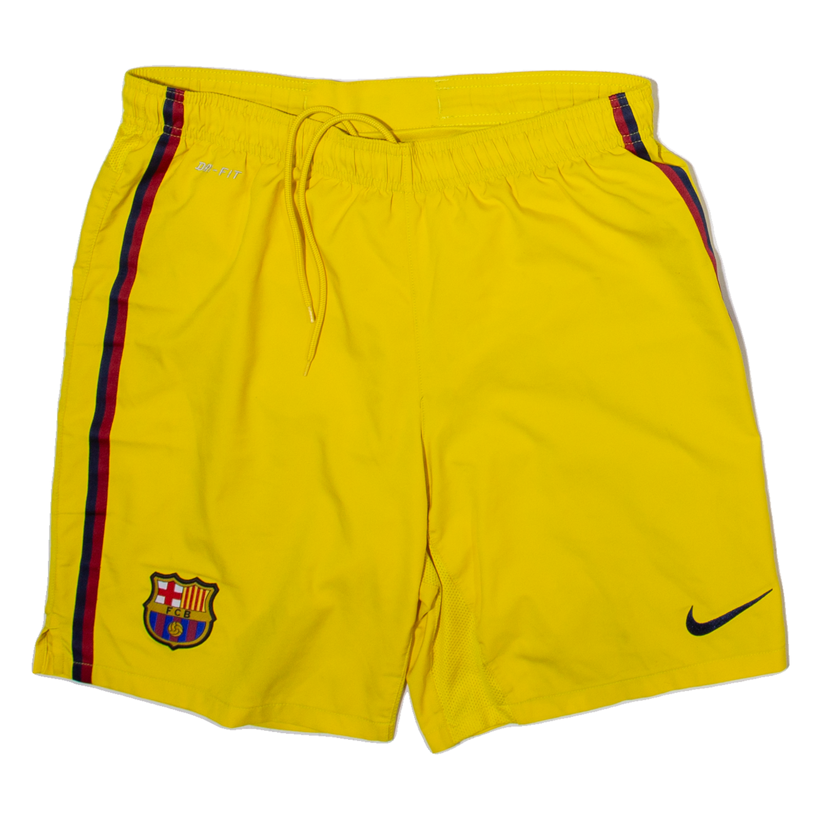 NIKE FC Barcelona Away Mens Sports Shorts Yellow M W32 Refurbished - N/A refurbished available on Cerqular