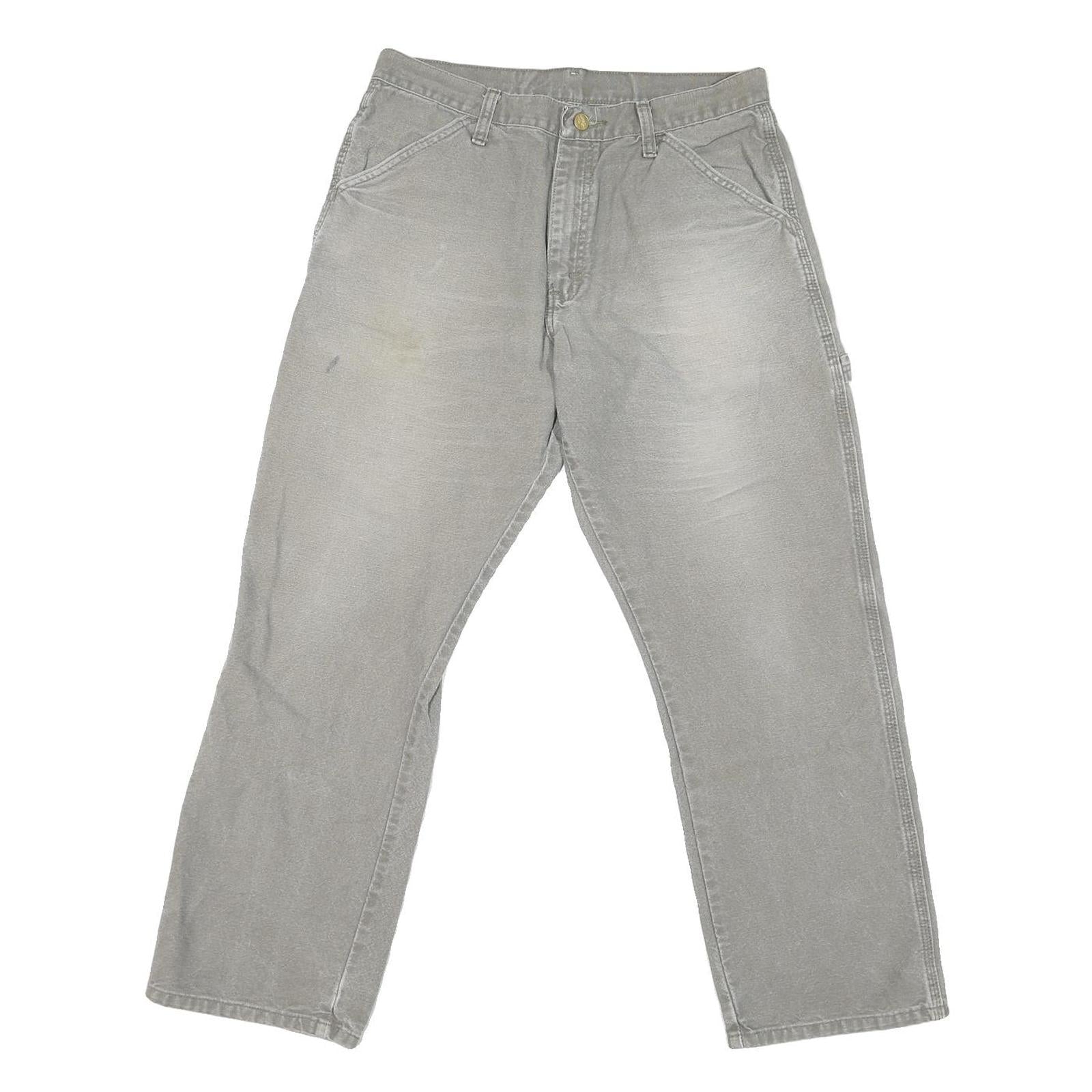 DICKIES Mens Regular Fit Grey Denim Jeans W30 L28 Workwear Cotton Blend Zip Refurbished - N/A refurbished available on Cerqular