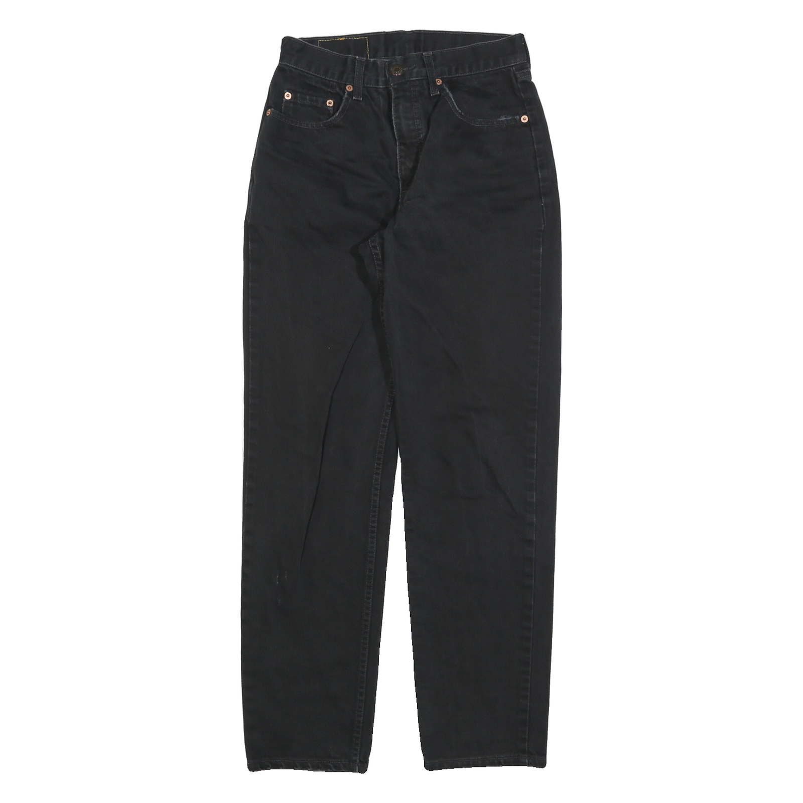 LEVI'S 882 02 Mens Black Regular Straight Denim Medium W29 L32 Zip Jeans Refurbished - N/A refurbished available on Cerqular