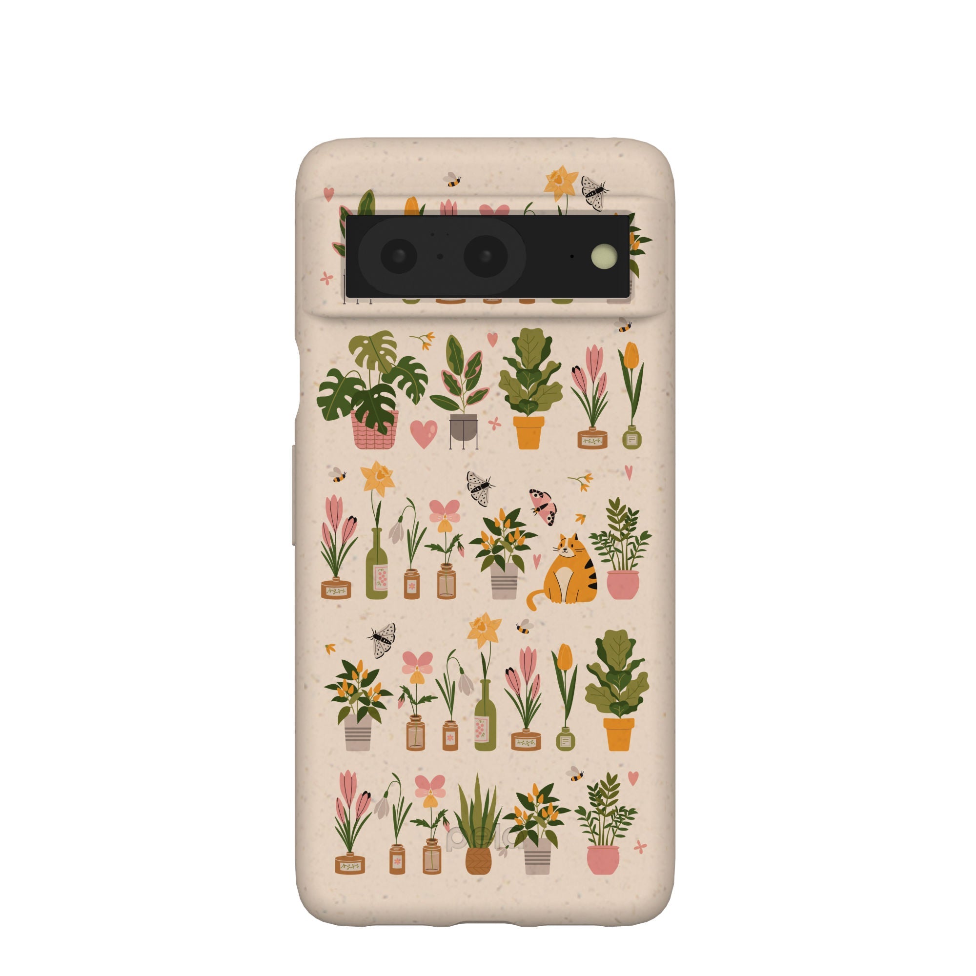 Seashell Plants and Blooms Google Pixel 8 Case Refurbished - Pela Case refurbished available on Cerqular