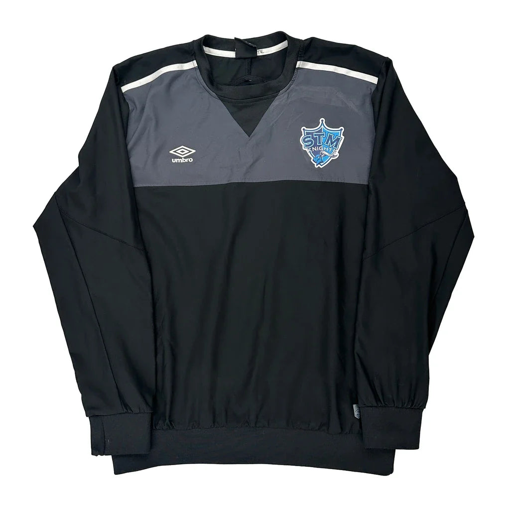 Stm Knights Umbro Windbreaker - XL Black Polyester Refurbished - Thrifted (note: this is a term often used to describe second- refurbished available on Cerqular