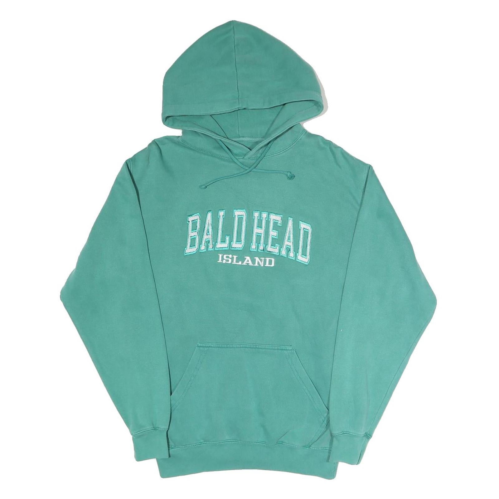 U.S. VINTAGE Womens Green Bald Head Island Pullover Hoodie S Casual Cotton Blend Refurbished - N/A refurbished available on Cerqular