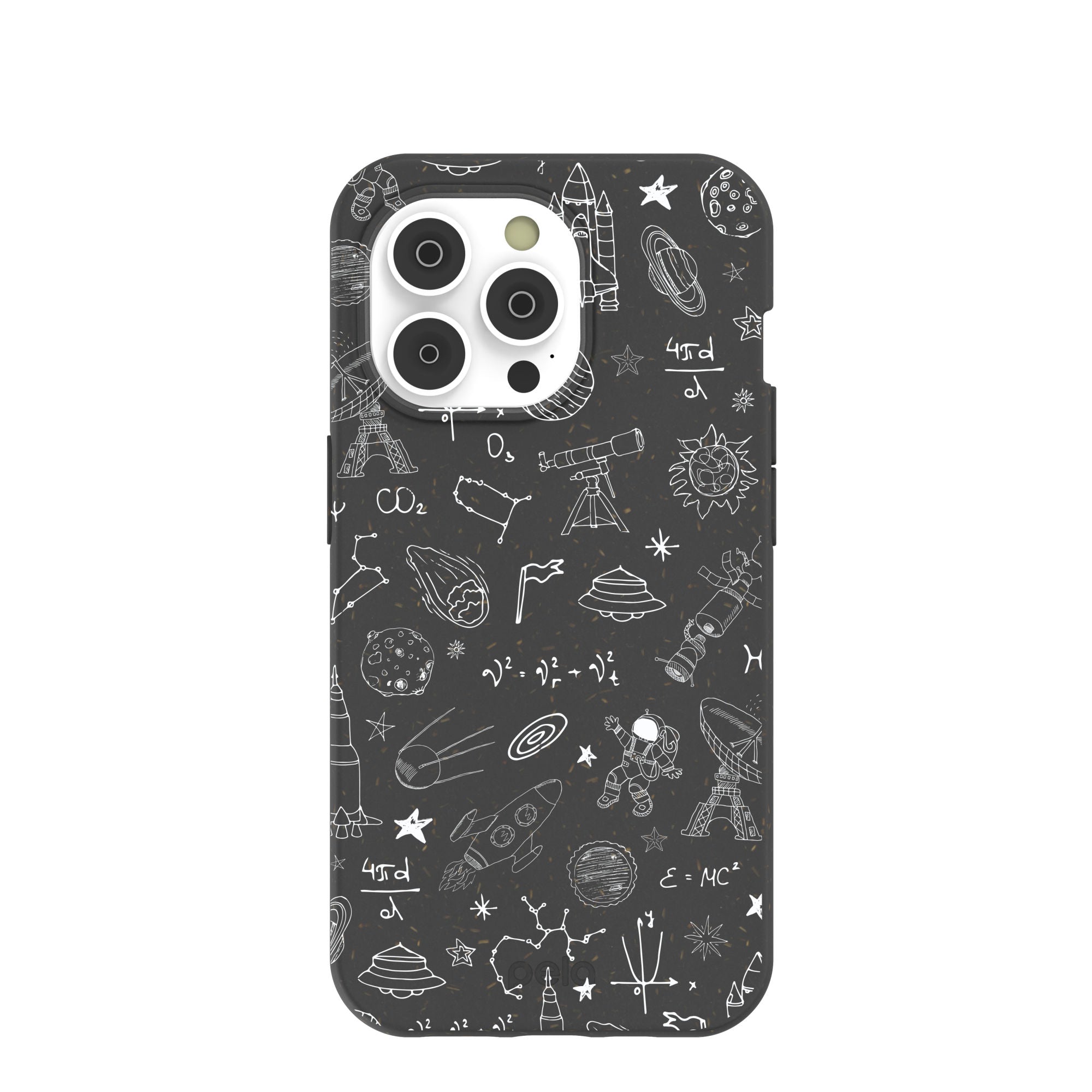 Black Astronomy iPhone 14 Pro Case Refurbished - Pela Case refurbished available on Cerqular