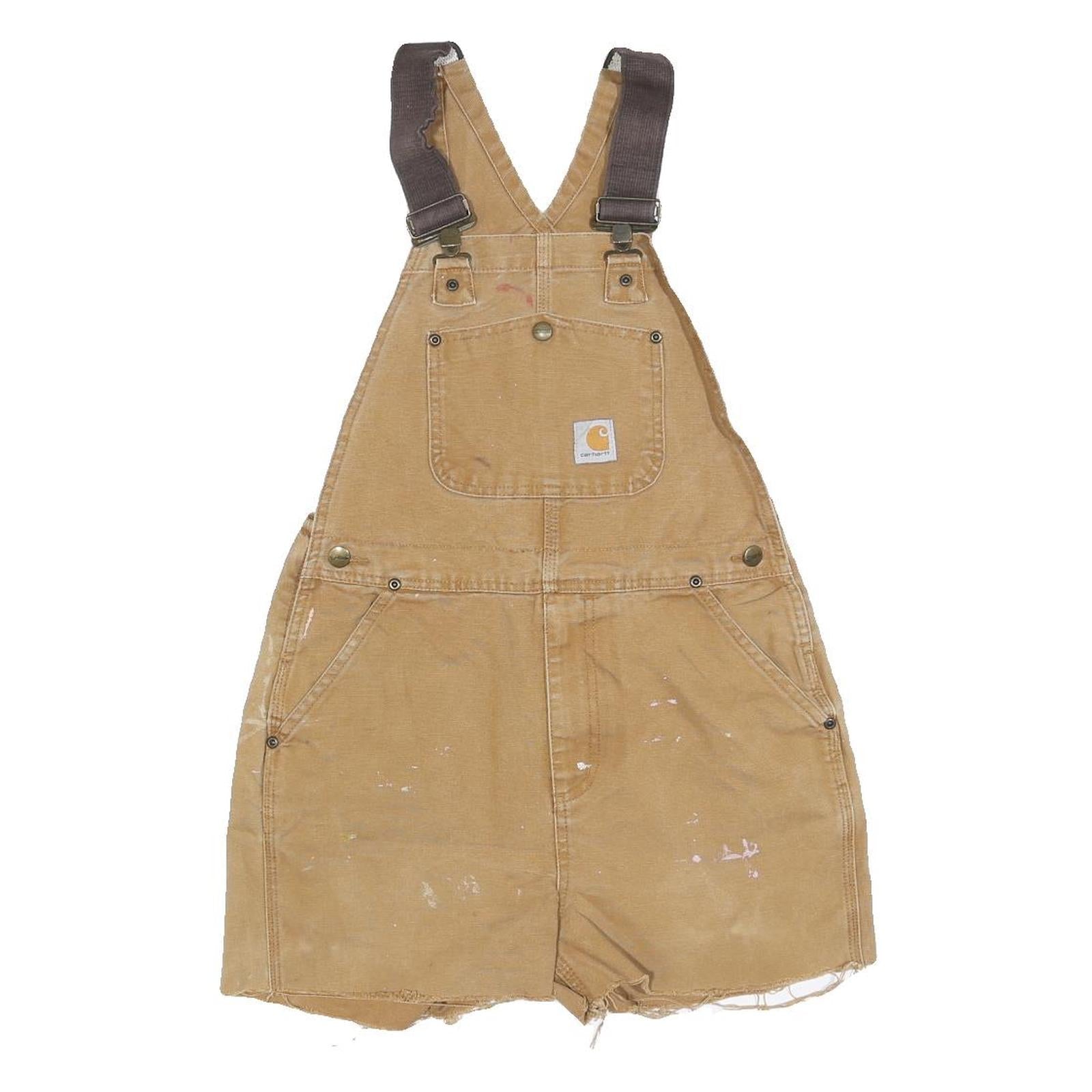 Buy CARHARTT Womens Beige Straight Canvas Square Neck Sleeveless Loose Dungarees S Refurbished - $74.09 CARHARTT Womens Beige Straight Canvas Square Neck Sleeveless Loose Dungarees S Refurbished - N/A refurbished available on Cerqular
