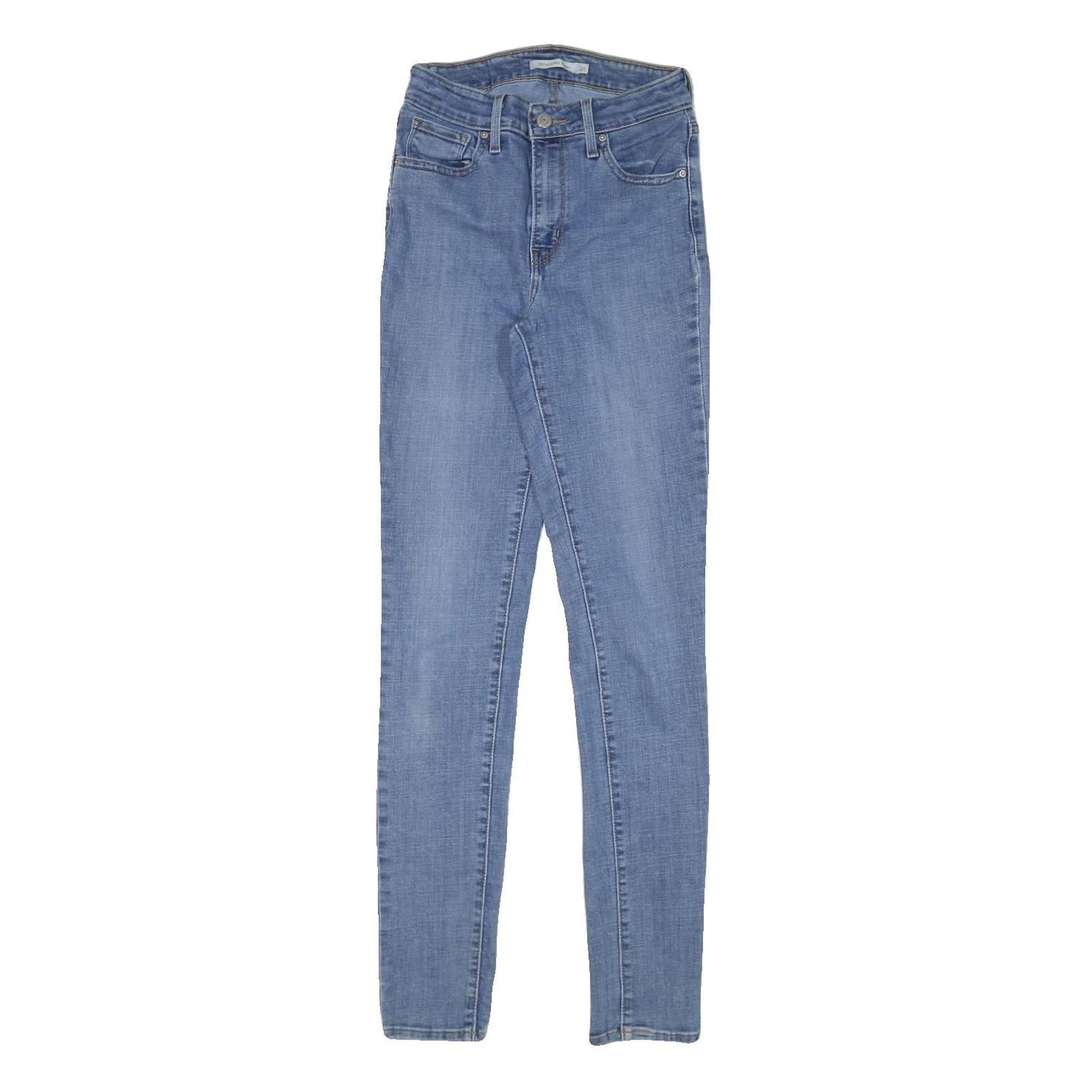 LEVI'S 721 Womens Slim Blue Denim Light W24 L30 Cotton Blend Zip Jeans Refurbished - N/A refurbished available on Cerqular