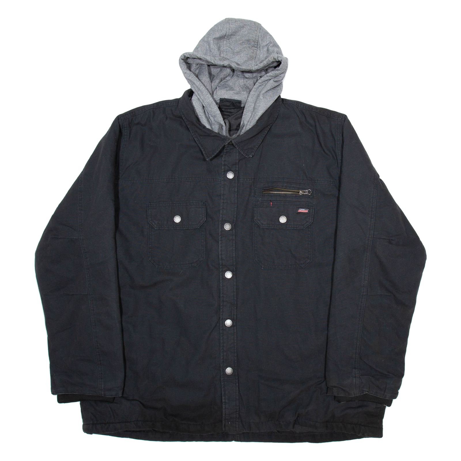 DICKIES Mens Parka Coat Black Hooded 2XL Refurbished - N/A refurbished available on Cerqular