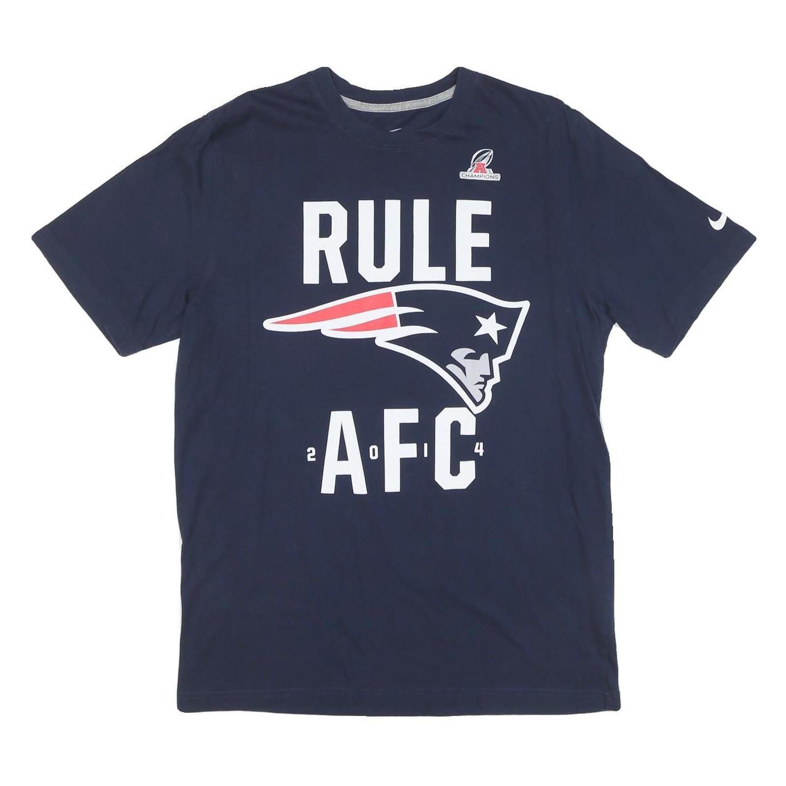 Buy NIKE Mens Navy Blue AFC Football T-Shirt L Short Sleeve Crew Neck Graphic Print Refurbished - $16.89 NIKE Mens Navy Blue AFC Football T-Shirt L Short Sleeve Crew Neck Graphic Print Refurbished - N/A refurbished available on Cerqular