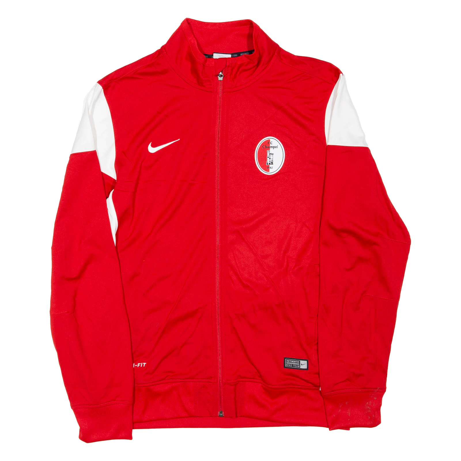 NIKE FC Champel Mens Track Jacket Red L Refurbished - N/A refurbished available on Cerqular