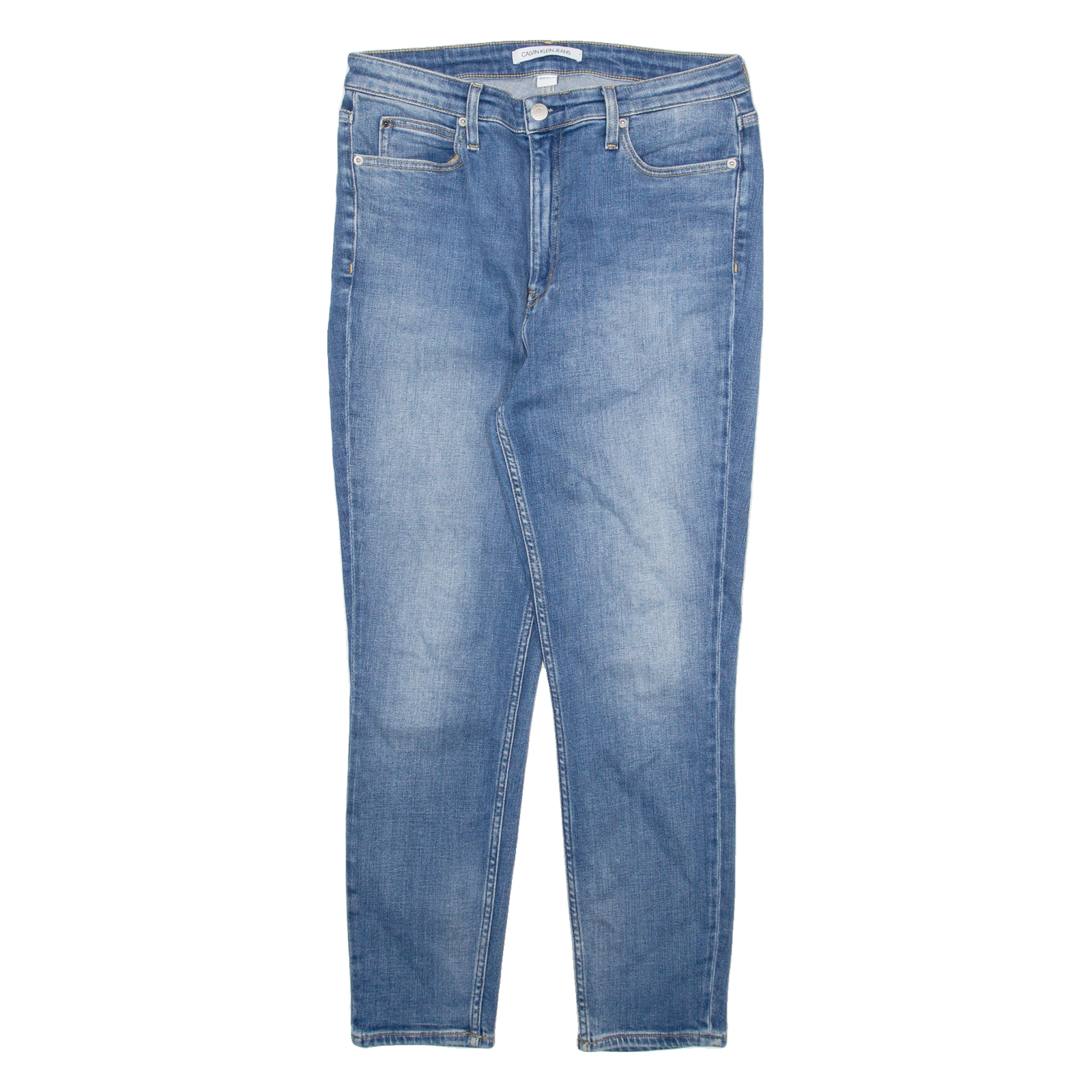CALVIN KLEIN JEANS Womens Jeans Blue Slim Skinny Stone Wash W31 L26 Refurbished - N/A refurbished available on Cerqular