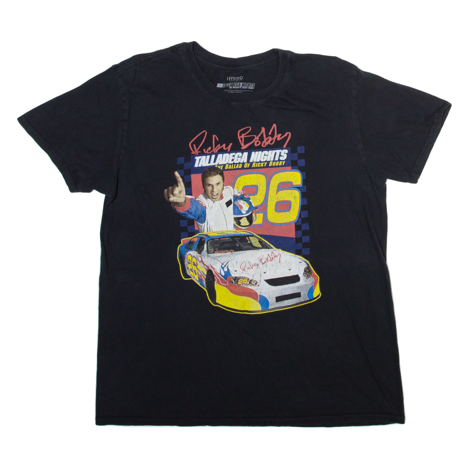 HYBRID Talladega Nights Mens T-Shirt Black L Refurbished - N/A refurbished available on Cerqular