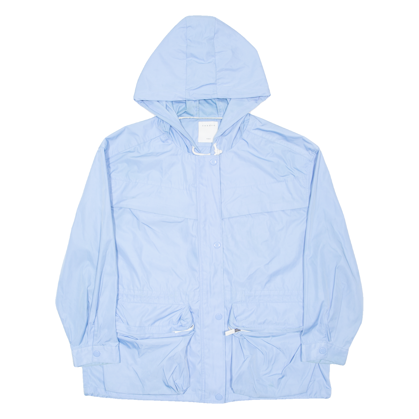 Buy SANDRO Womens Coach Jacket Blue Hooded L Refurbished - $116.99 SANDRO Womens Coach Jacket Blue Hooded L Refurbished - N/A refurbished available on Cerqular