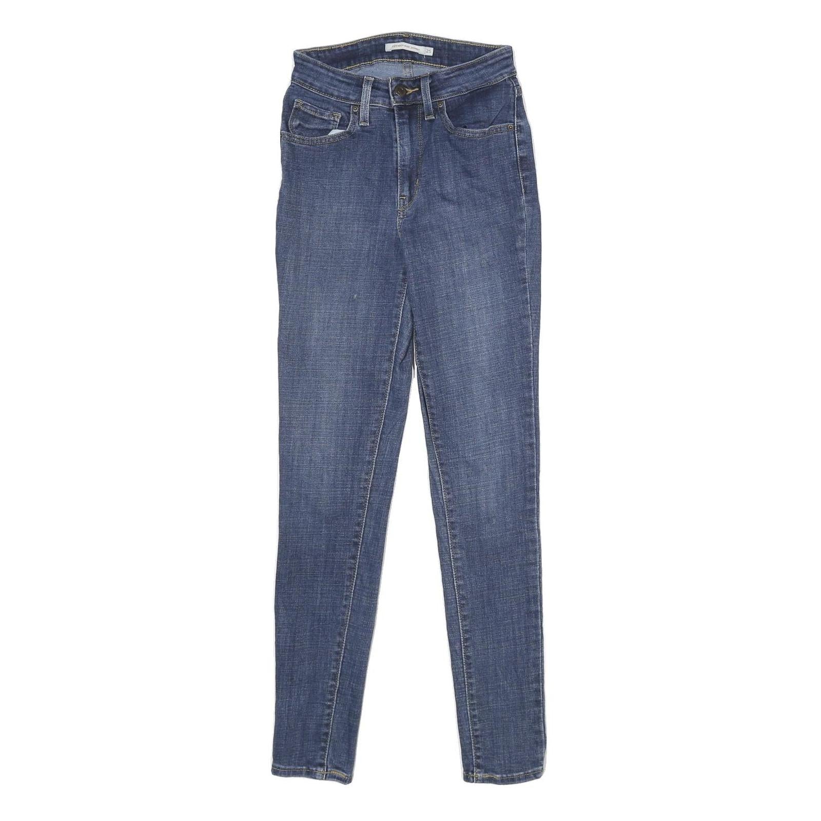 LEVI'S 721 High Rise Skinny Womens Jeans Blue Denim Regular Cotton Blend W25 L30 Refurbished - N/A refurbished available on Cerqular